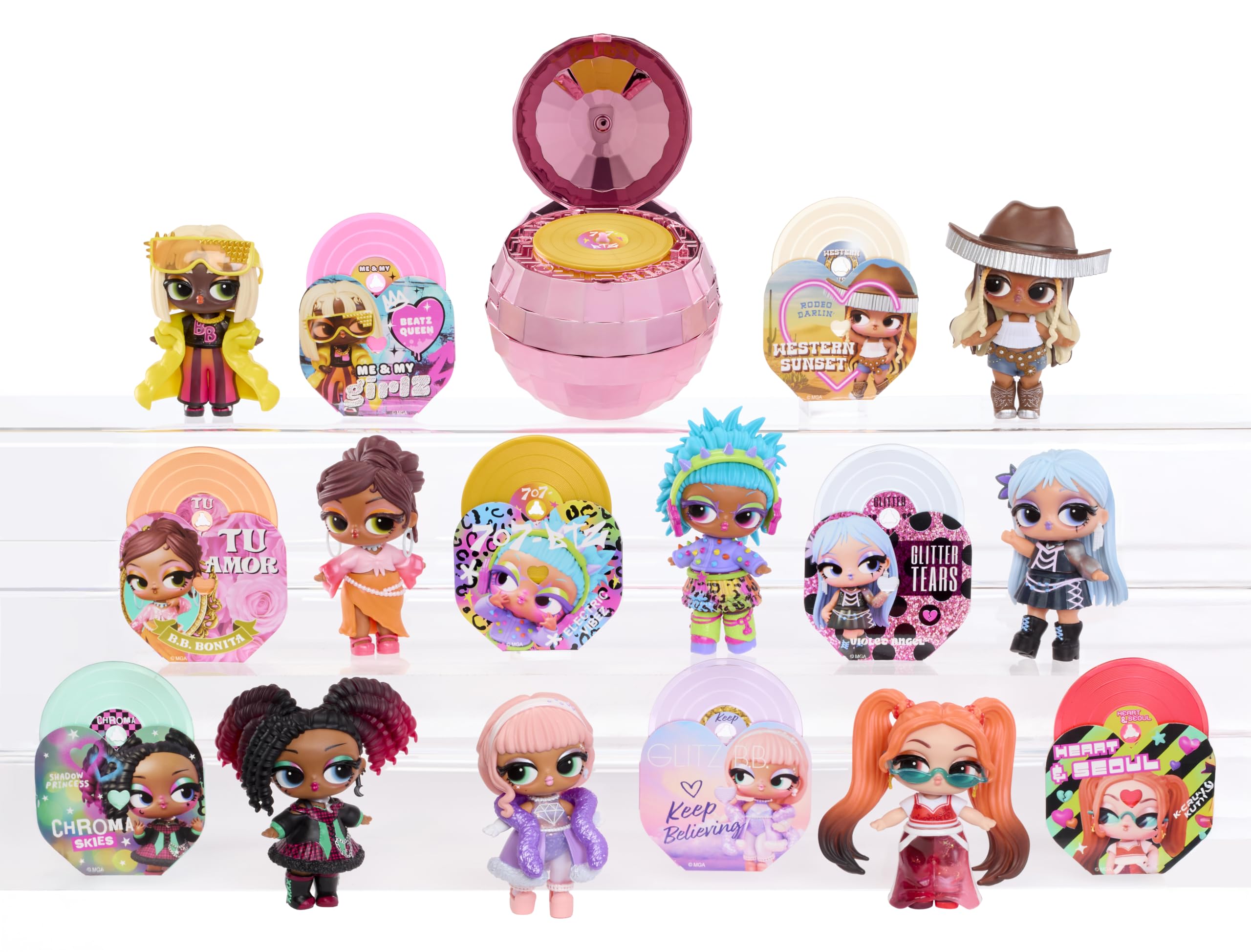 L.O.L. Surprise! Music Festival Dolls - Collectable Doll with Vinyl Album, Pink Disco Ball Container, Festival Wristband Accessories 2