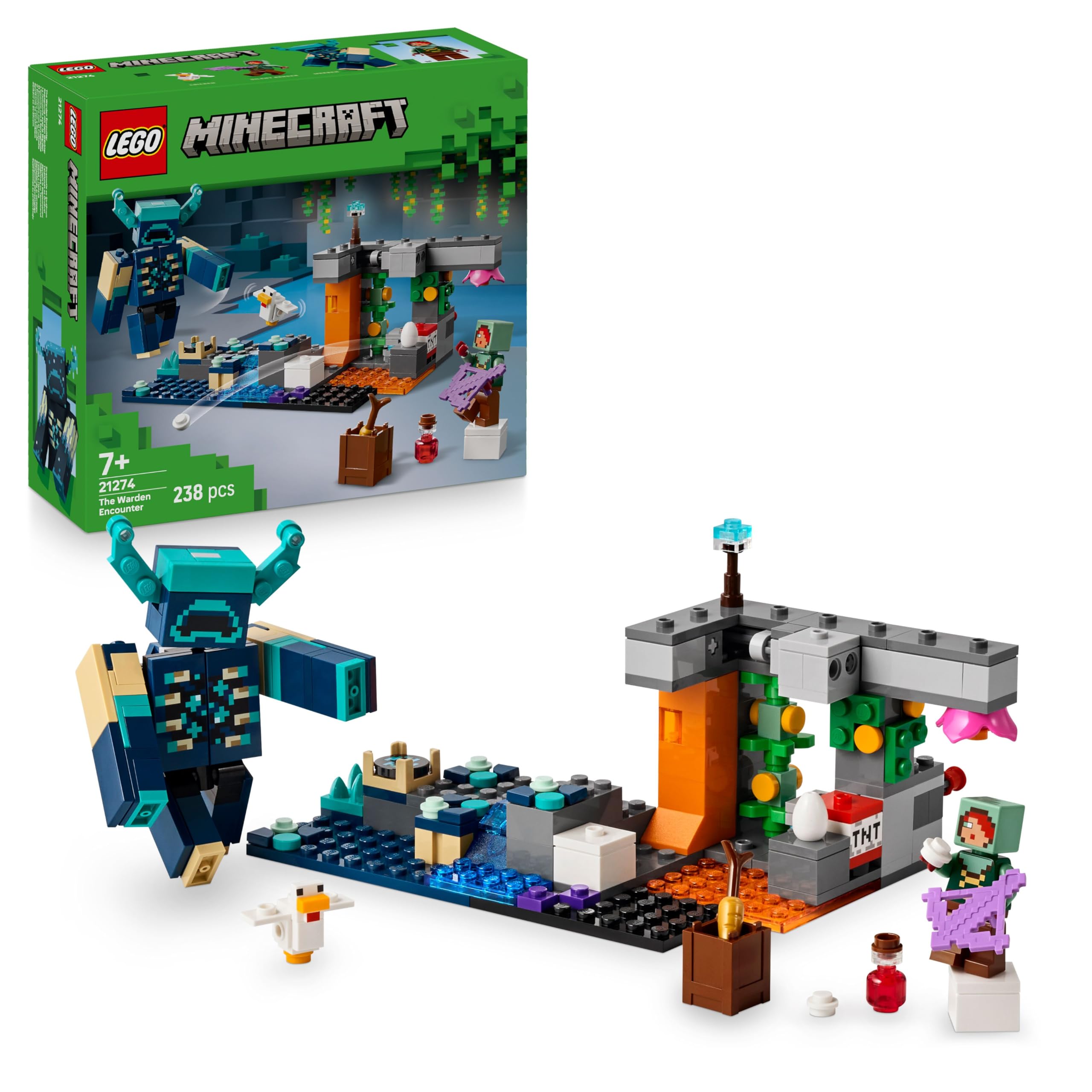 LEGO Minecraft The Warden Encounter Building Set - Interactive Toy for Ages 7+ | Model 21274 1