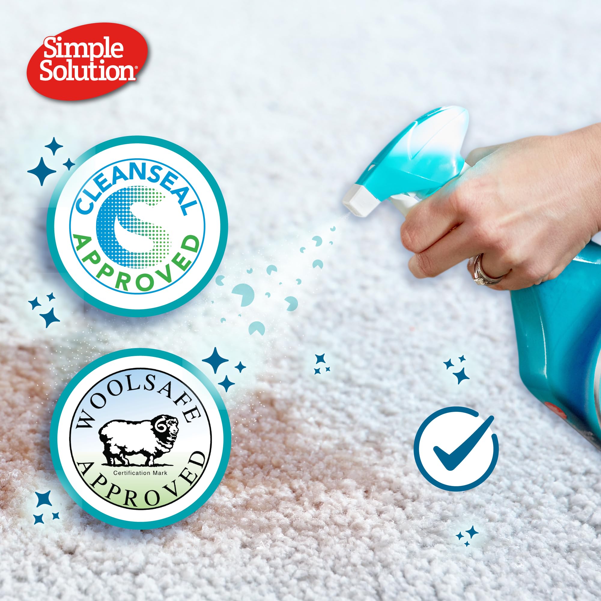 Simple Solution Pet Stain and Odour Remover Spray - Rainforest Fresh Scent, 750ml 3