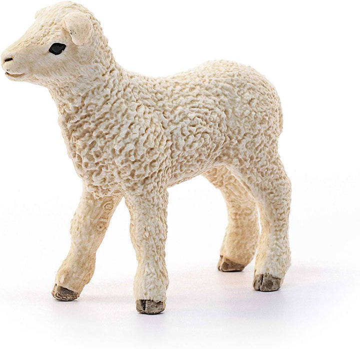 Schleich 13883 Lamb Farm World Toy Figurine - Realistic Hand-Painted Farm Animal Figure for Kids Aged 3+