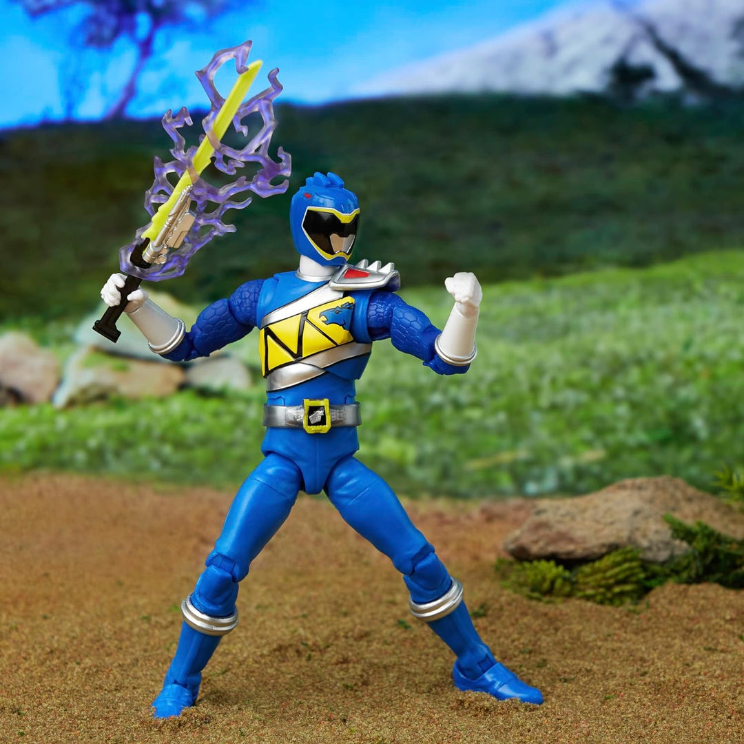 Power Rangers Lightning Collection Dino Charge Blue Ranger 6” Action Figure - Premium Articulation for Ages 4+