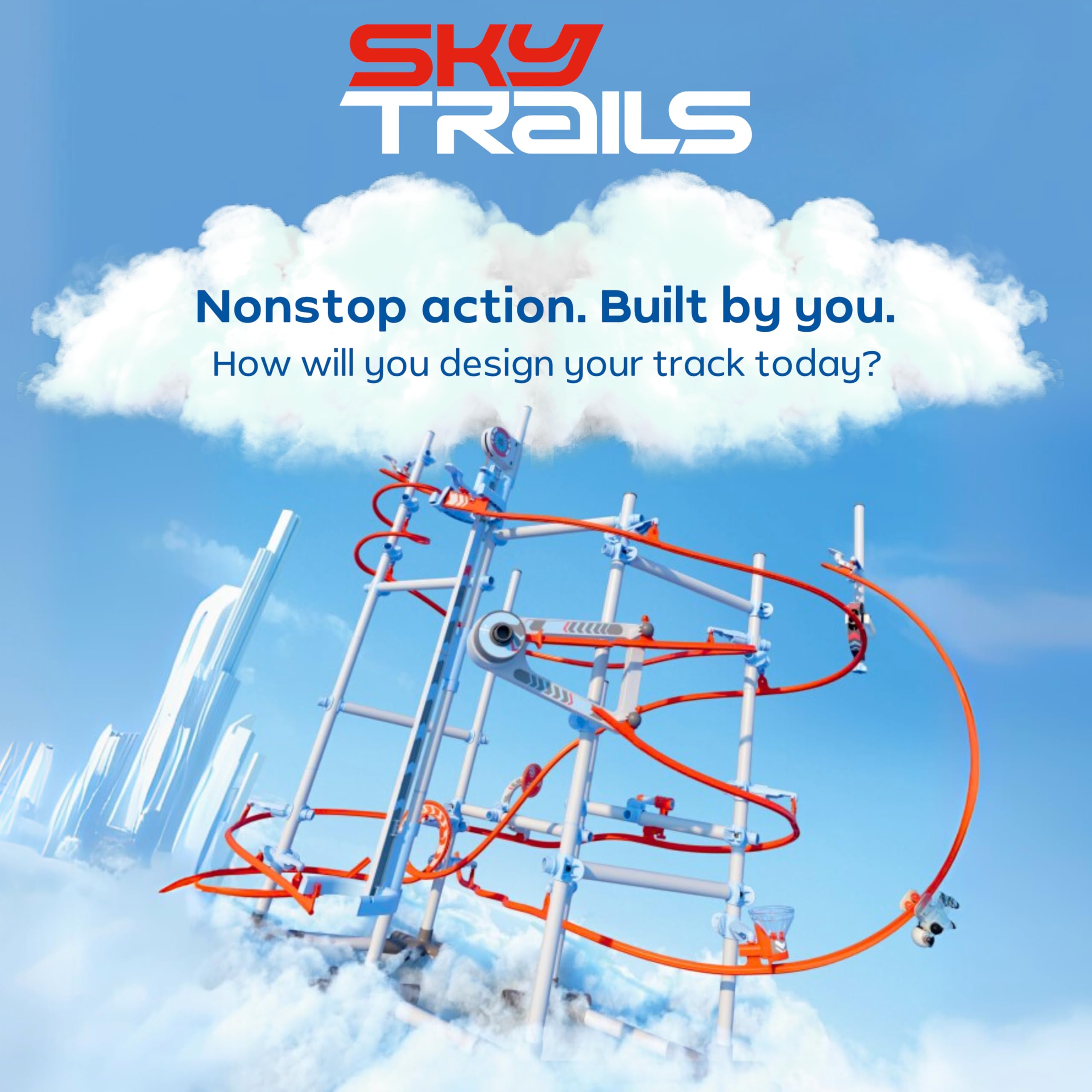 Sky Trails Construction Pack - Building Set for Kids 4-14 with 38 Pieces 14