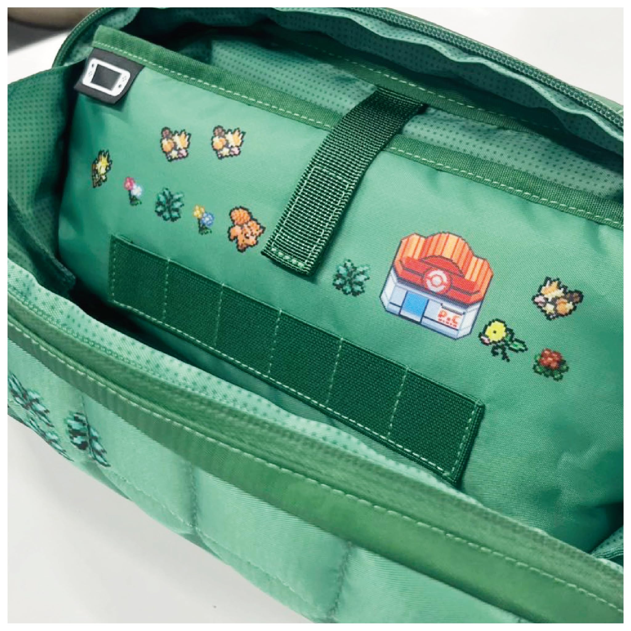 HORI Puff Pouch (Pokémon Pixel Green) - Nintendo Switch & Switch 2 Accessory Kit 5