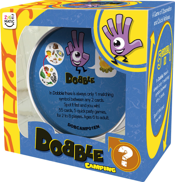Asmodee Dobble Camping Card Game for Ages 6+ | 2-8 Players | 15-Minute Play Time