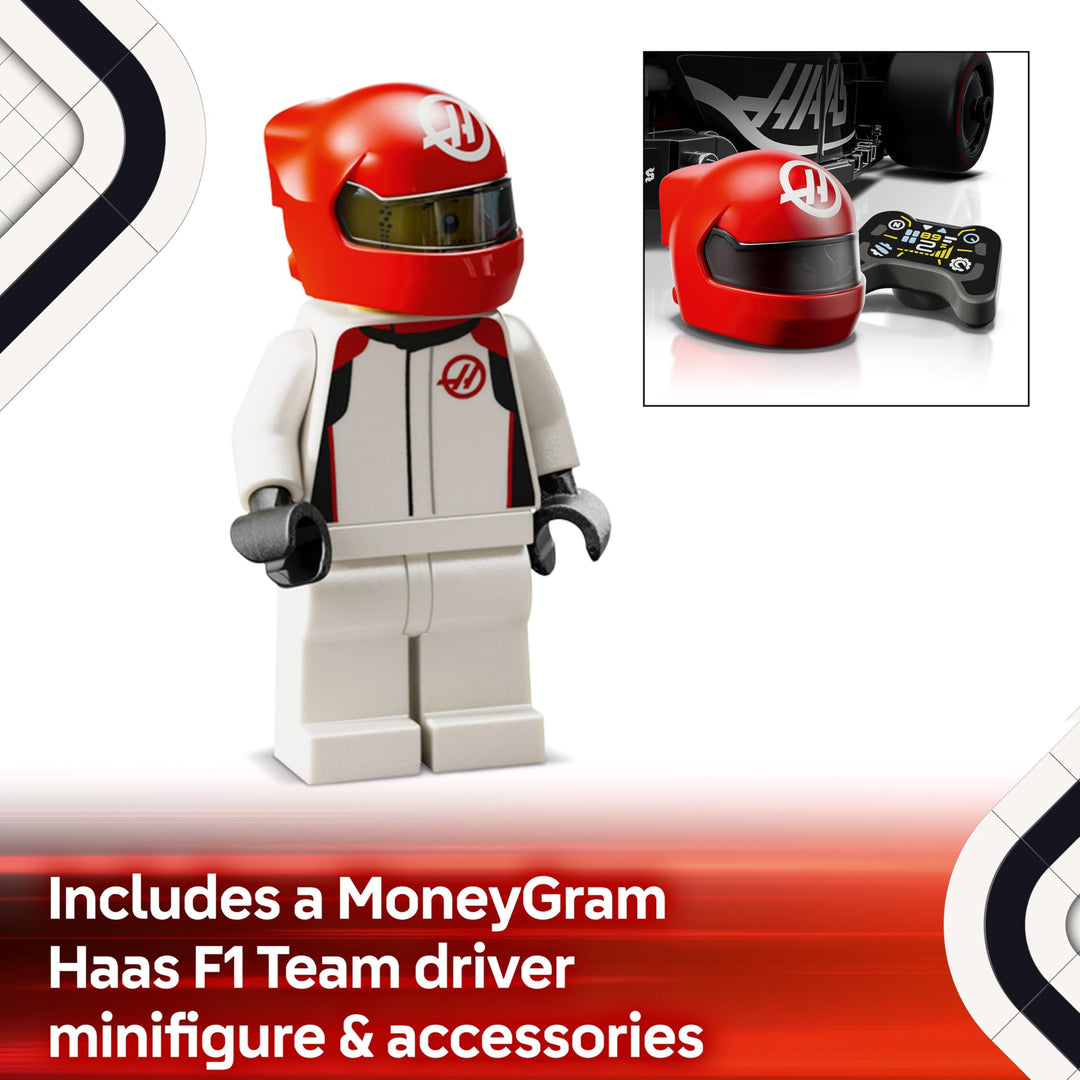 LEGO Speed Champions MoneyGram Haas F1 Team VF-24 Race Car Toy with Driver Minifigure - Building Set for 10+