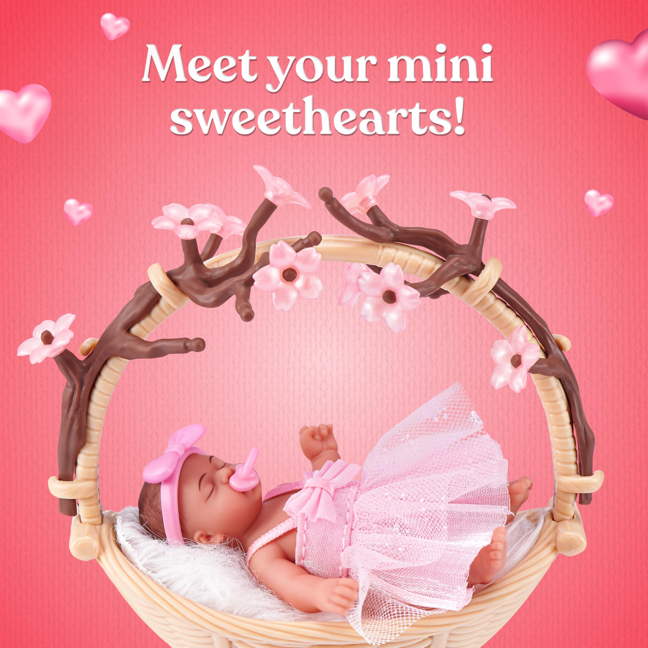 ZURU MY MINI Sweet Hearts Baby Playset 2 Pack | Collectible Mystery Capsule | Ages 3+