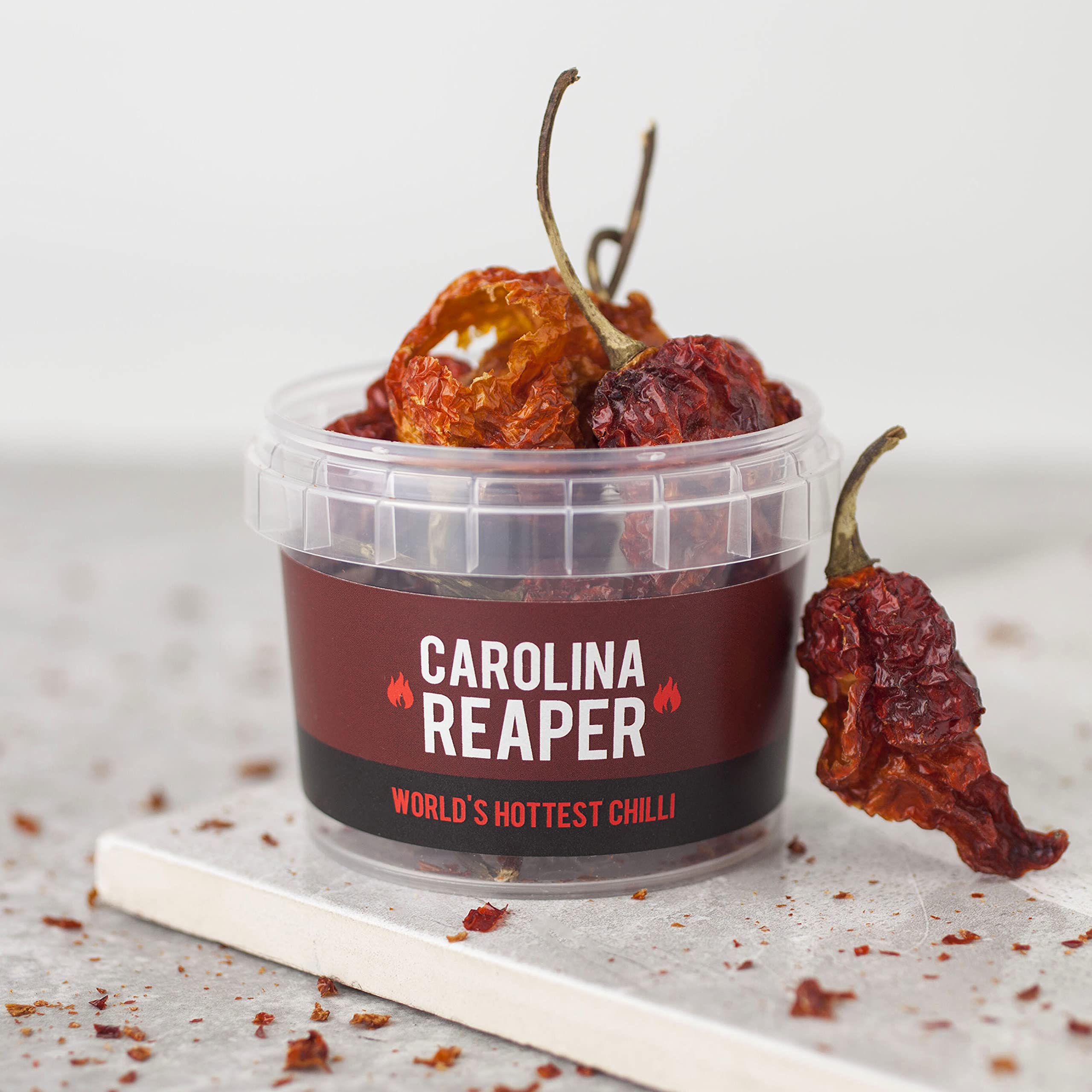 SPICE 'N' TICE Carolina Reaper Chilli Pot - World's Hottest Chilli | 10g Whole Pods
