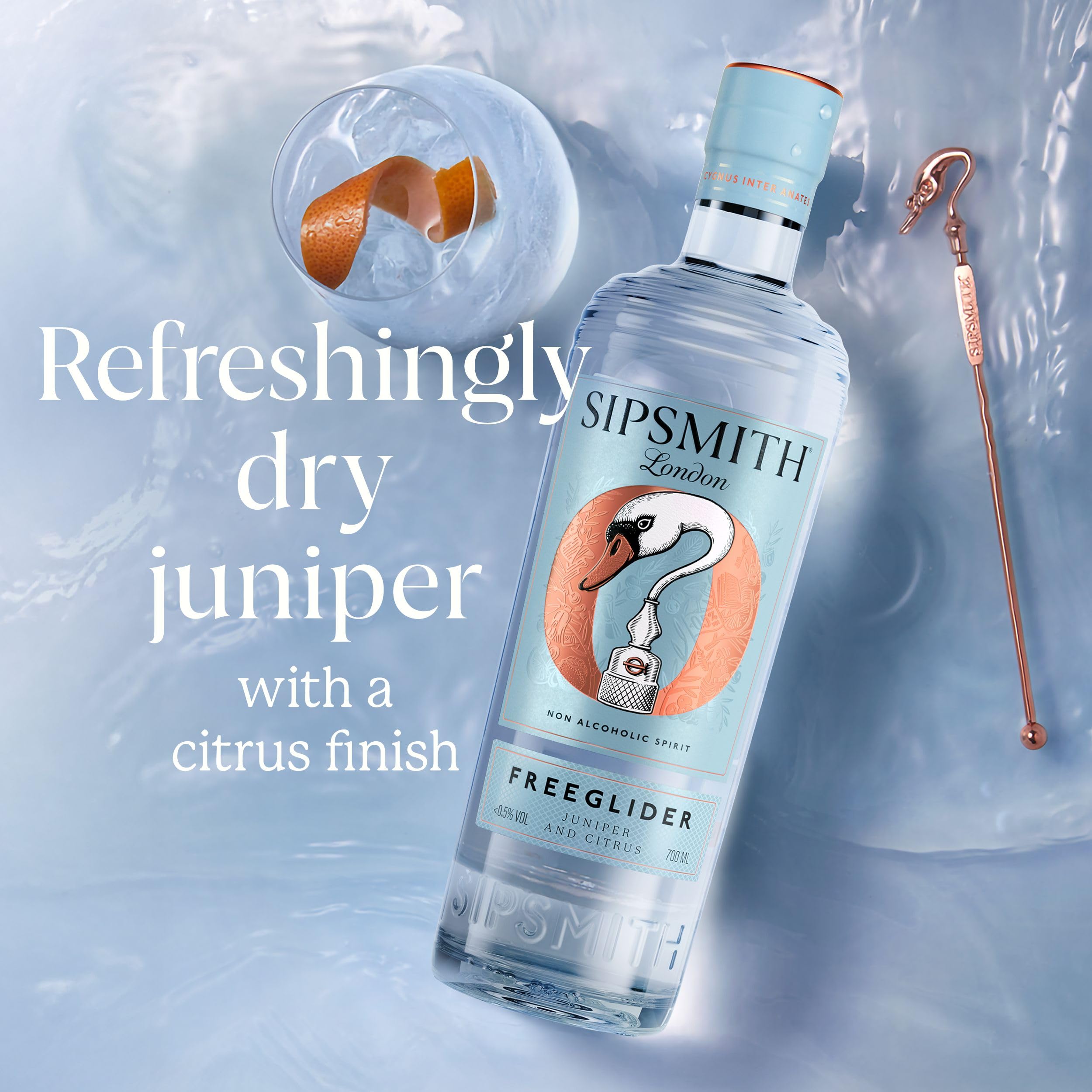 Sipsmith FreeGlider Non-Alcoholic Spirit Alternative - Crafted with Distilled Botanicals | 70cl 3