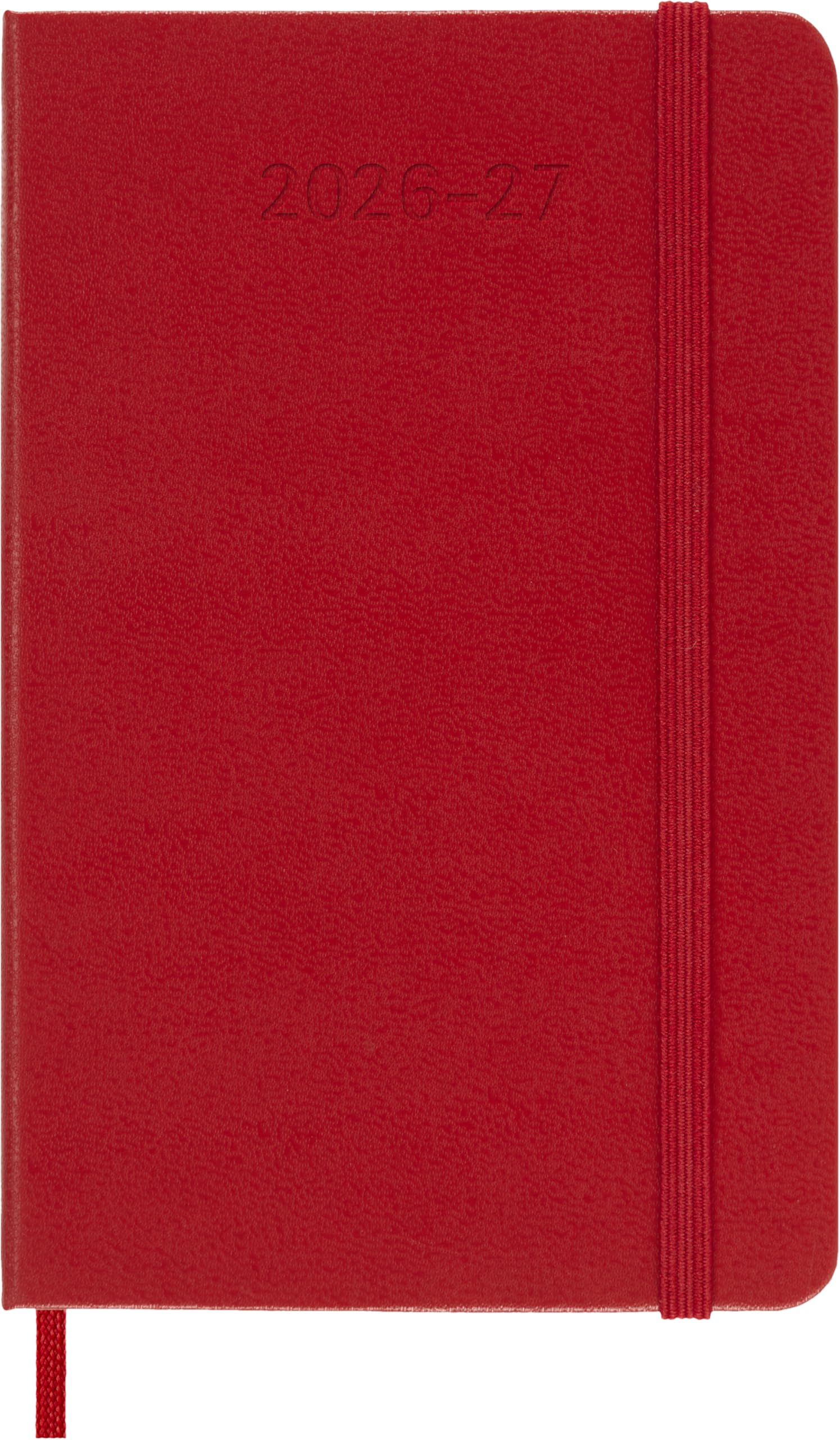 Moleskine Weekly Planner 2026-2027 - 18-Month Hardcover Pocket Planner in Scarlet Red 2