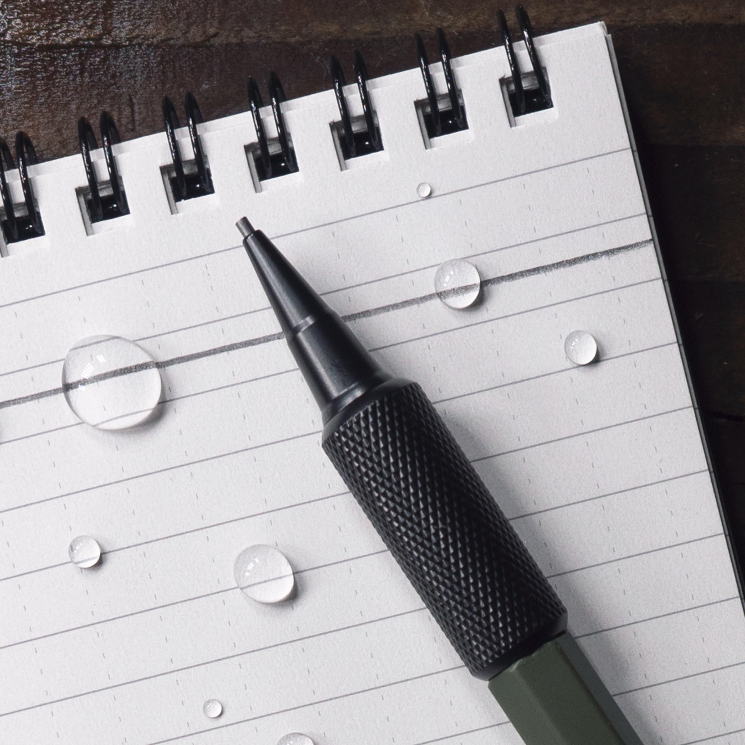 Rite in the Rain Weatherproof Mechanical Pencil - 1.3mm Lead | Green Barrel | Ambidextrous 2