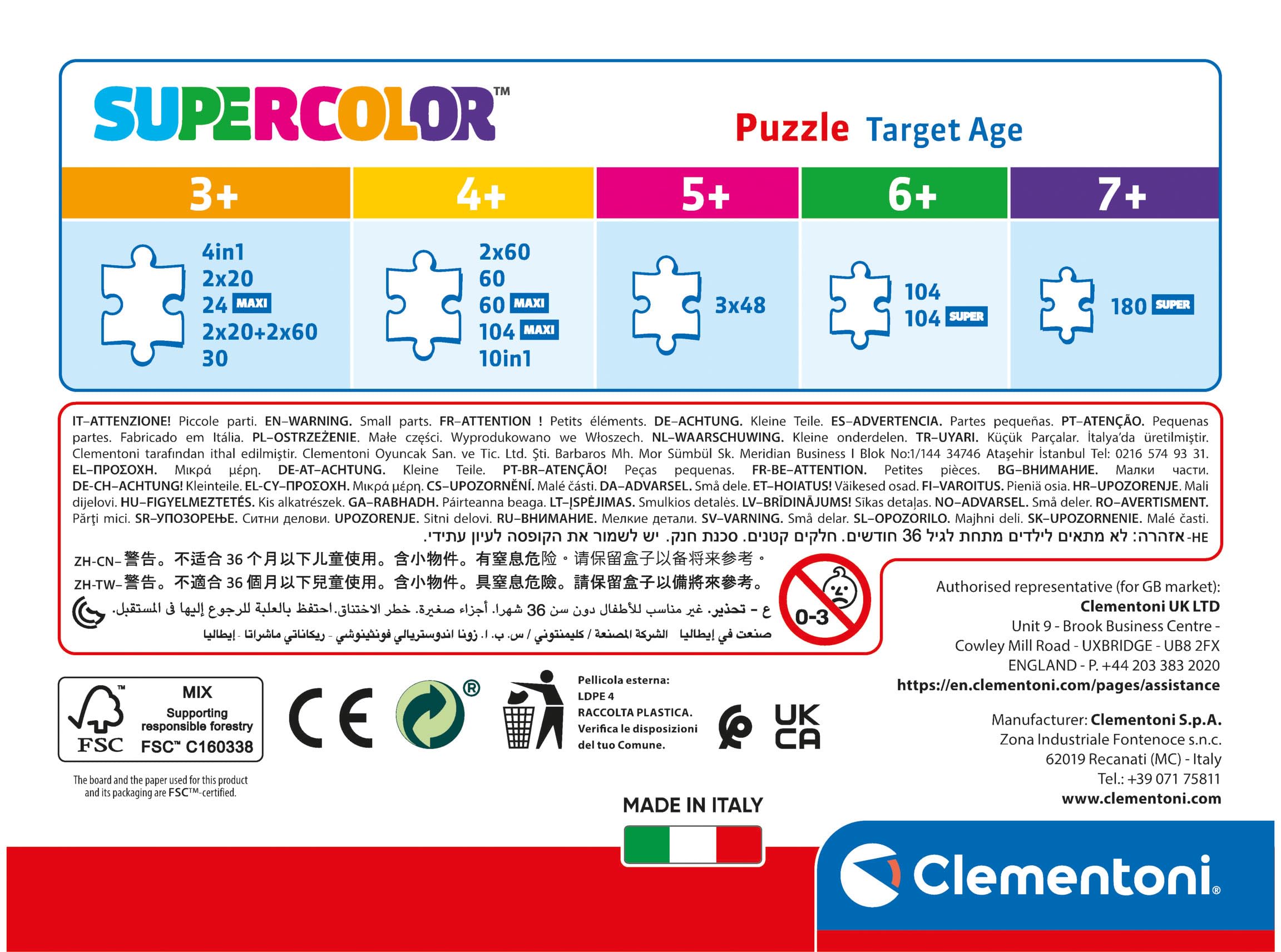 Clementoni Gabby's Dollhouse 60-Piece Jigsaw Puzzle - Supercolor Kids Puzzle 4