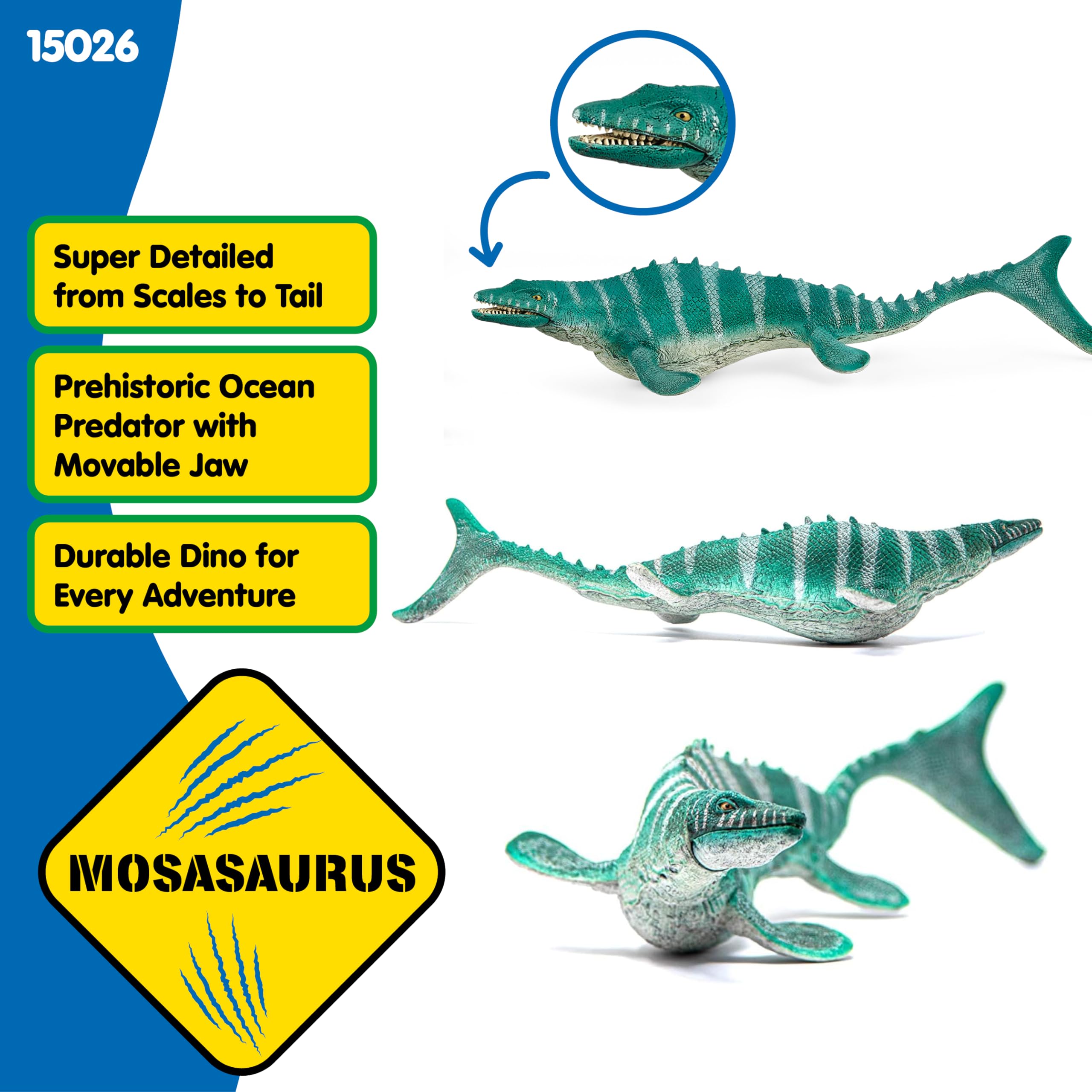Schleich 15026 Mosasaurus Dinosaur Action Figure with Movable Jaw - Ages 4-12 10