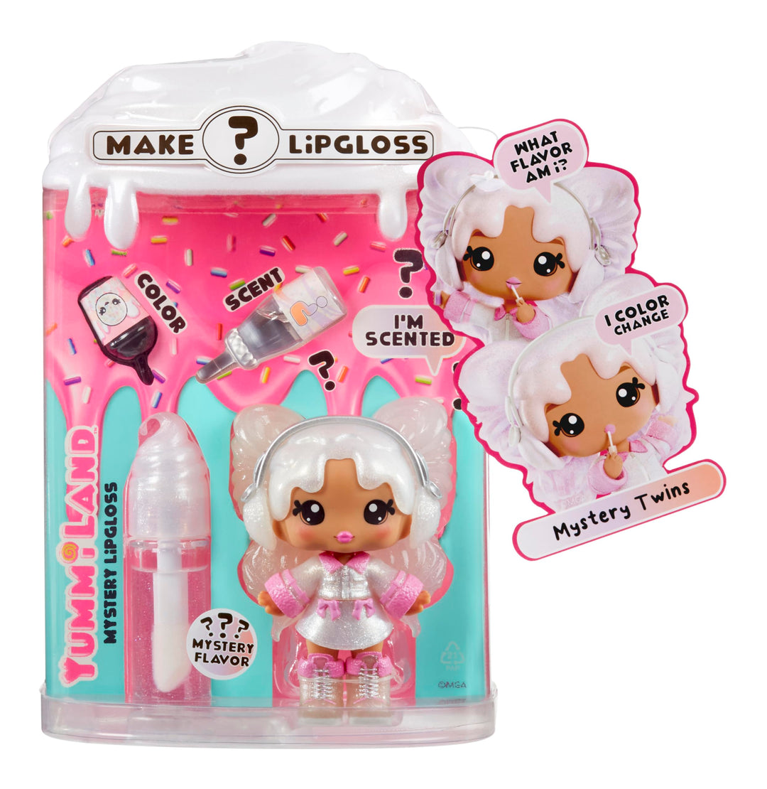 Yummiland Lip Gloss Doll - DIY Lip Gloss Kit with Scented Character & Customisable Fashion - Ages 3+
