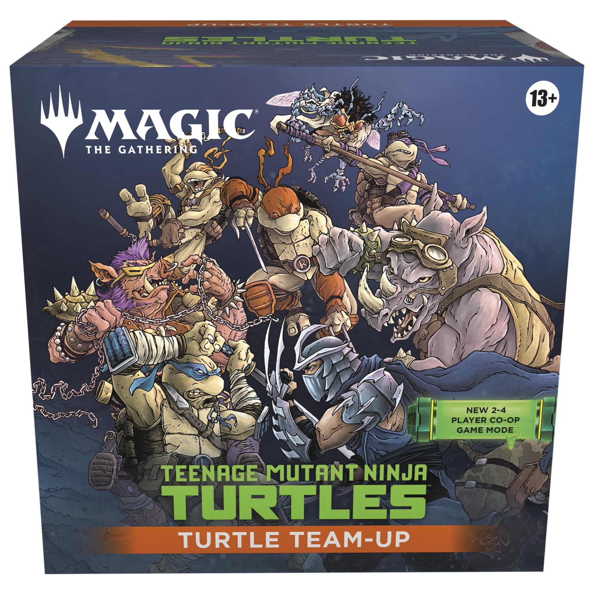 Magic: The Gathering Turtle Team-Up Co-op Strategy Set | 4 Hero Decks | Adult Unisex