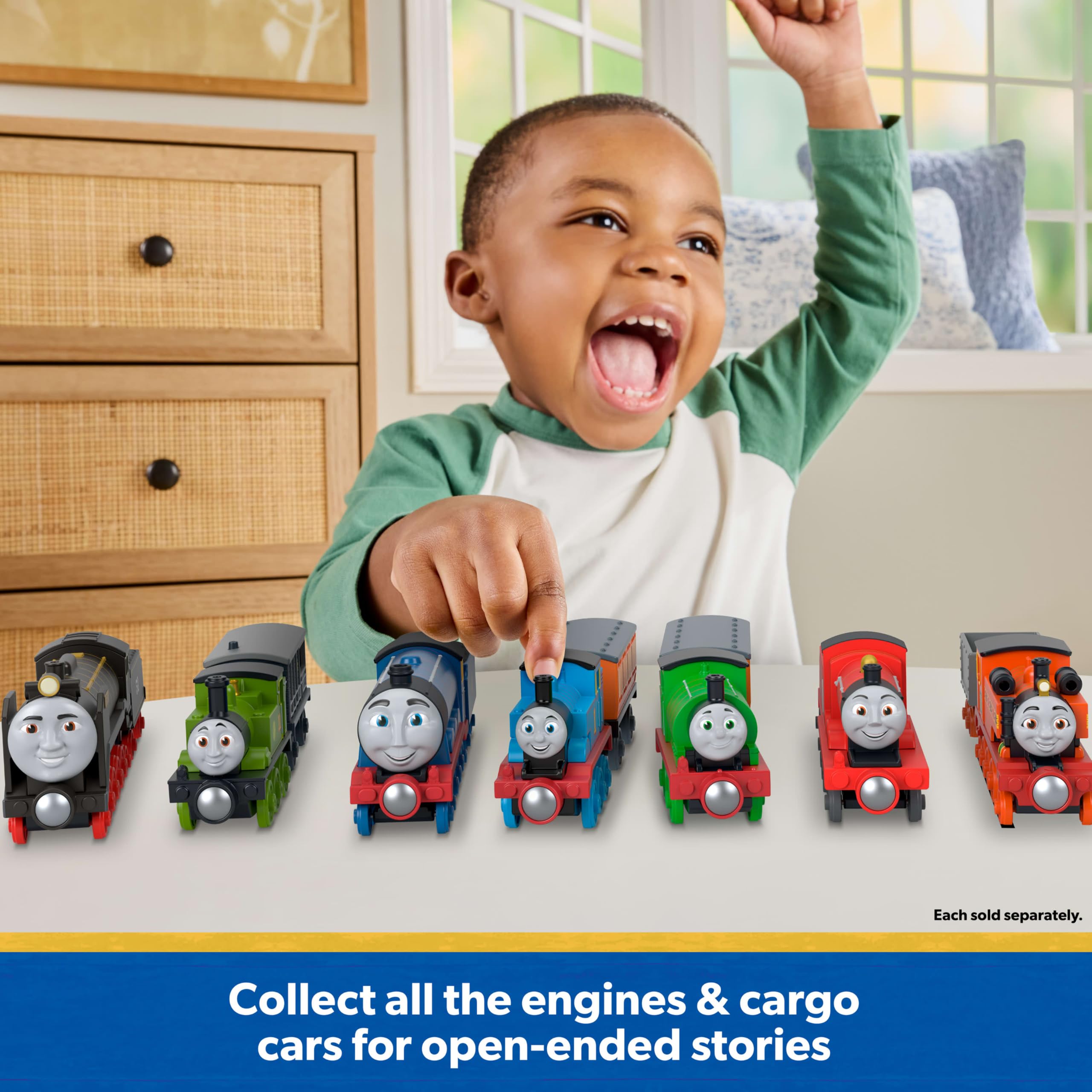 Thomas & Friends Percy & Clarabel Push-Along Train Set - Multicolor, Ages 3+