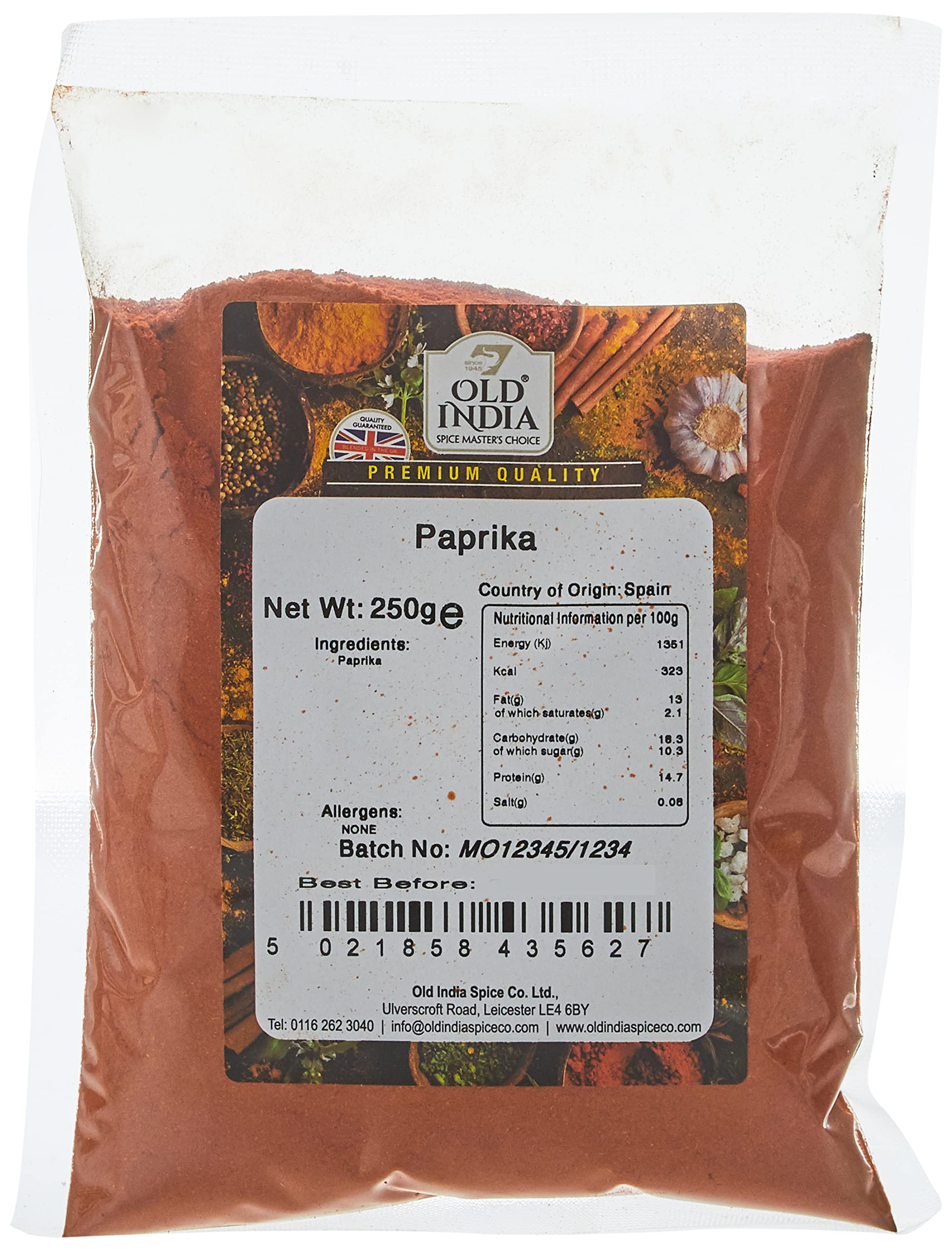 Old India Paprika Powder - 100% Natural & Additive Free | 250g Pack