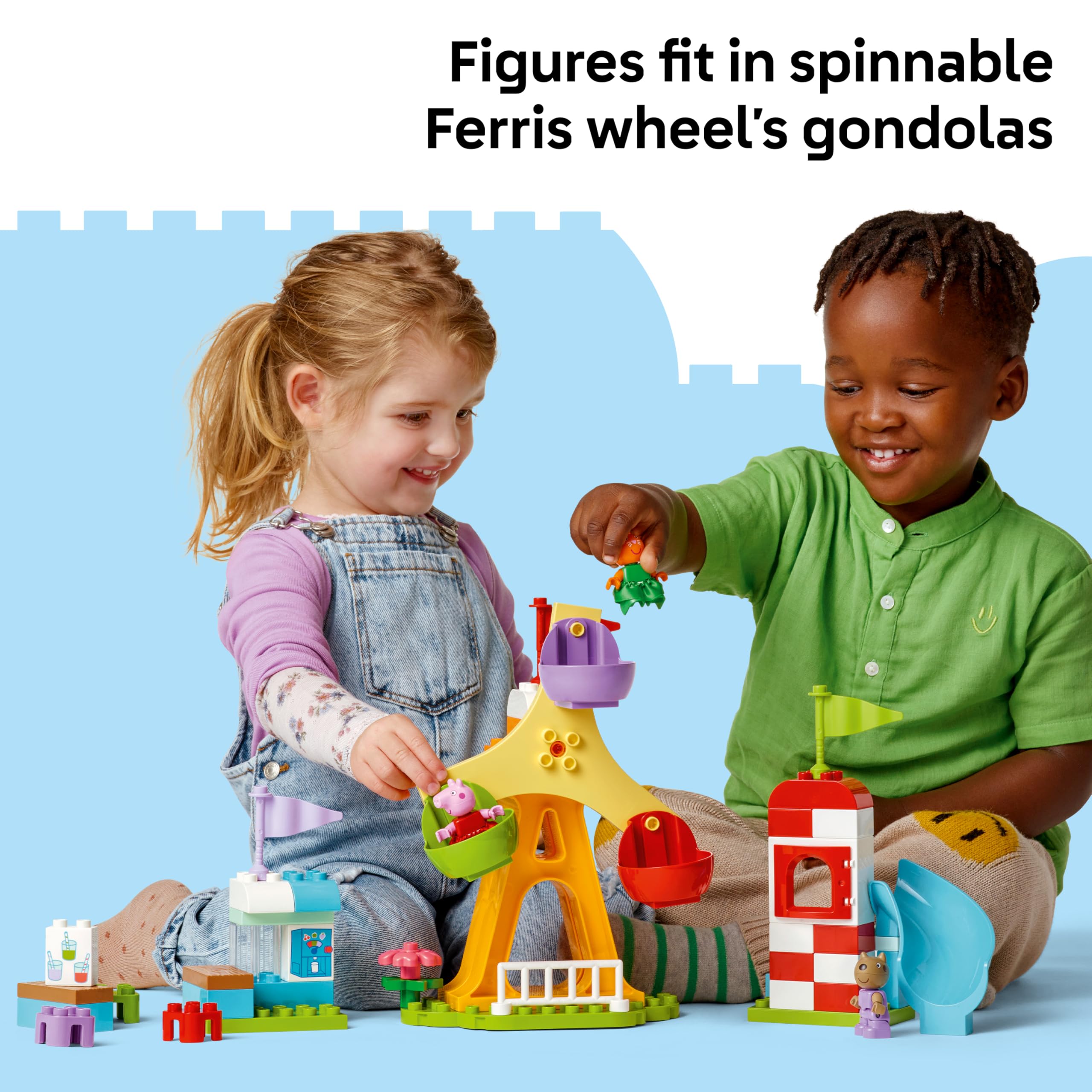 LEGO DUPLO Peppa Pig Funfair Building Set - 2+ Years, Fine Motor Skills Toy | Model 10453 5