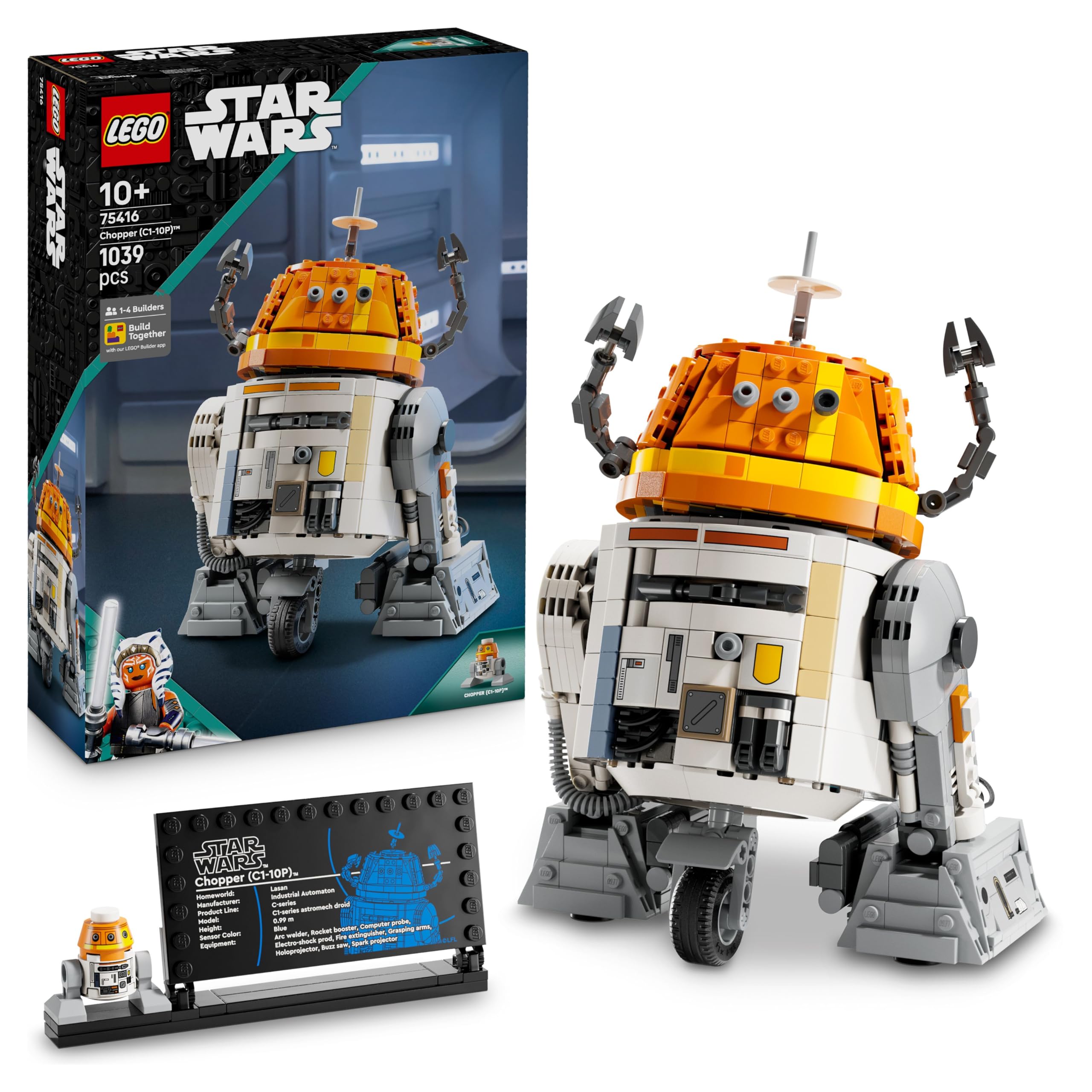 LEGO Star Wars 75416 Chopper (C1-10P) Astromech Droid Figure | Ages 10+ | 2025 Model