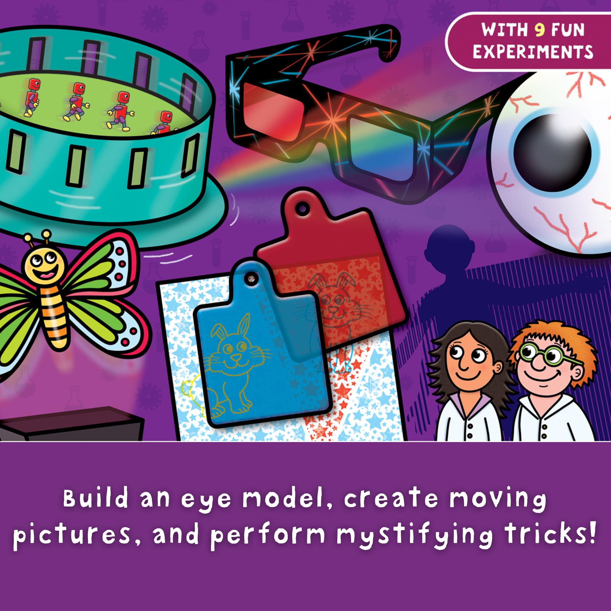 Galt Illusion Lab - 9 Fun Science Experiments for Kids Ages 6+ 4