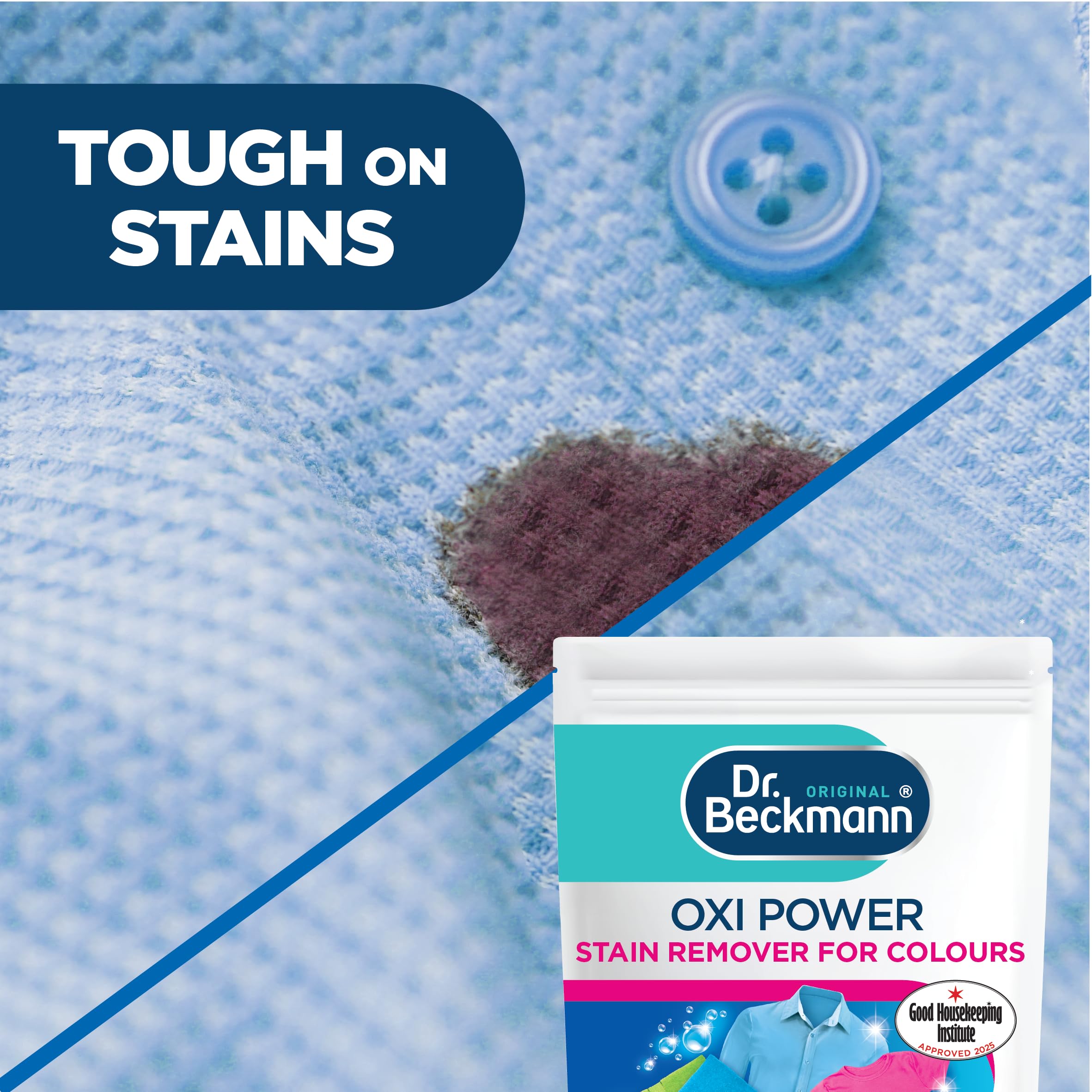 Dr. Beckmann Oxi Power Stain Remover Powder - Fights 100+ Stains | 400g | Fresh Scent 5