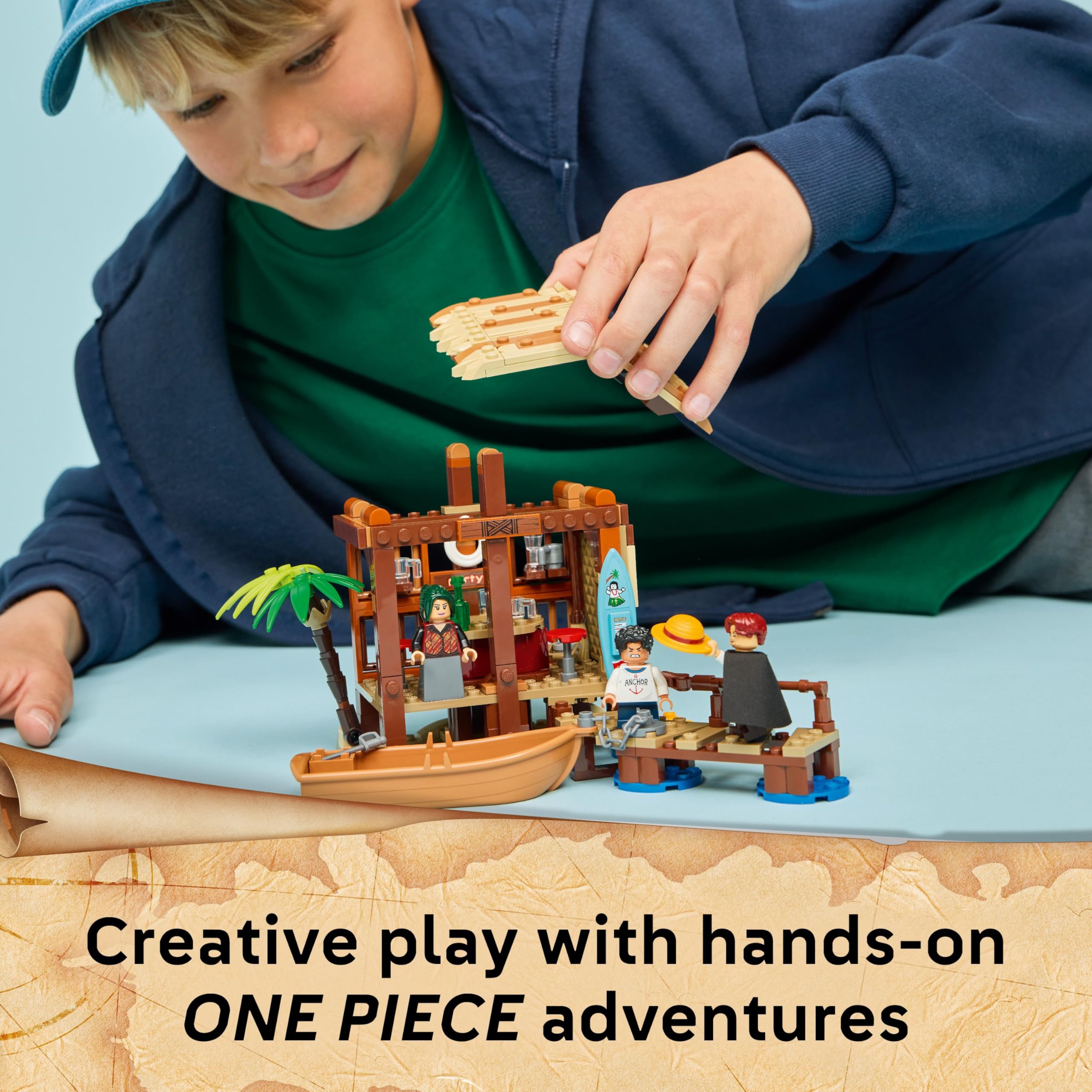 LEGO ONE PIECE Windmill Village Hut Building Set 75636 | Ages 8+ | Includes Luffy, Shanks & Makino Minifigures 4