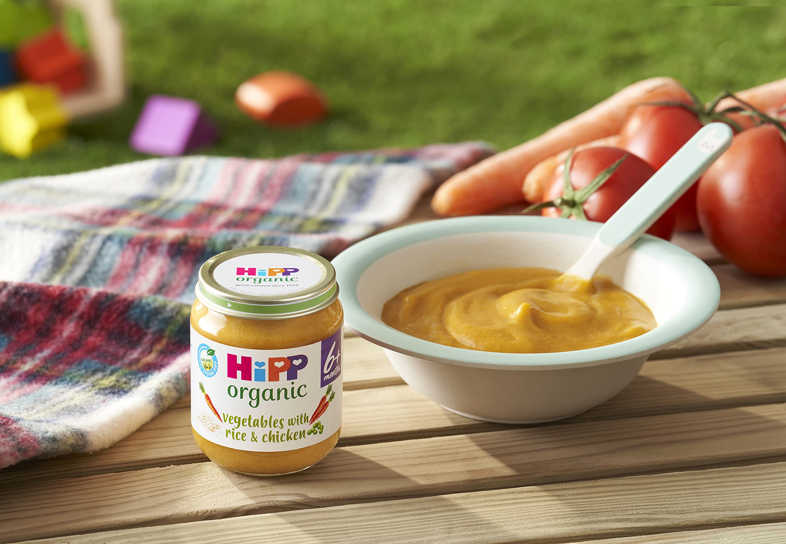 HiPP Organic Vegetables with Rice & Chicken Baby Food Jar 125g - 6+ Months 6
