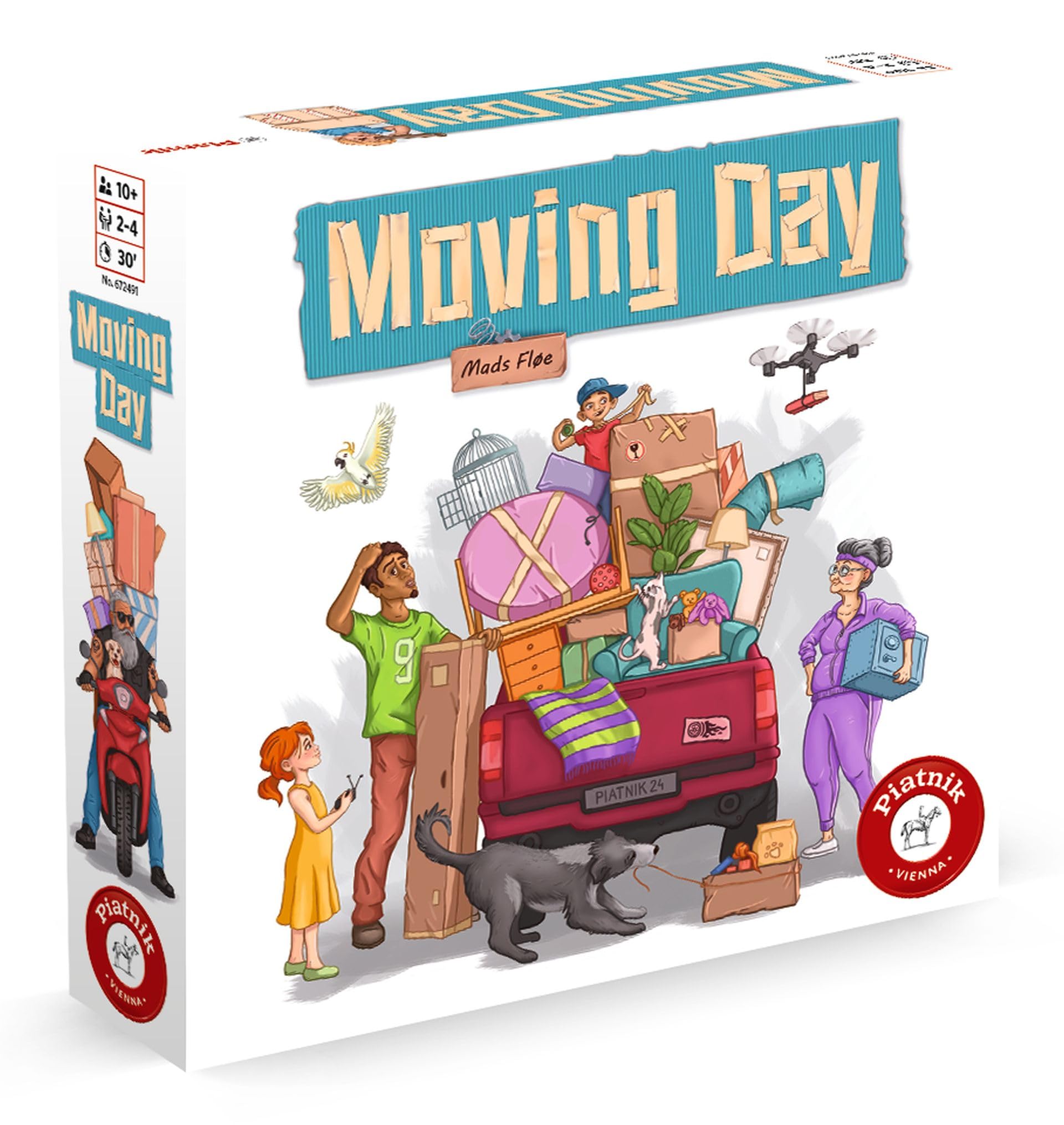 Piatnik Moving Day Tile Card Game | Ages 10+ | 2-4 Players | 30 Minutes Playtime