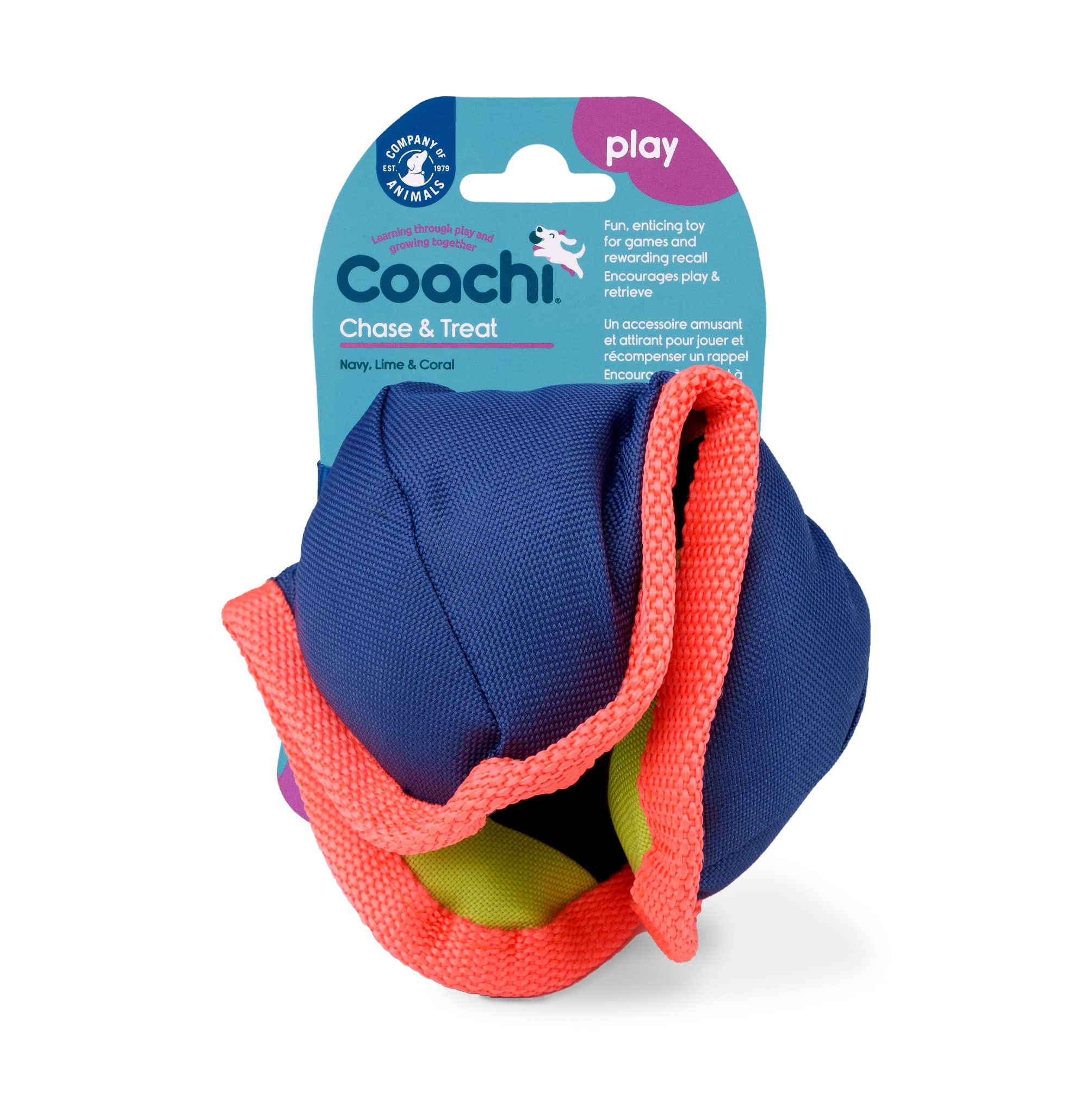 Coachi Chase & Treat Interactive Dog Toy - Treat Dispensing for Training | Polyester