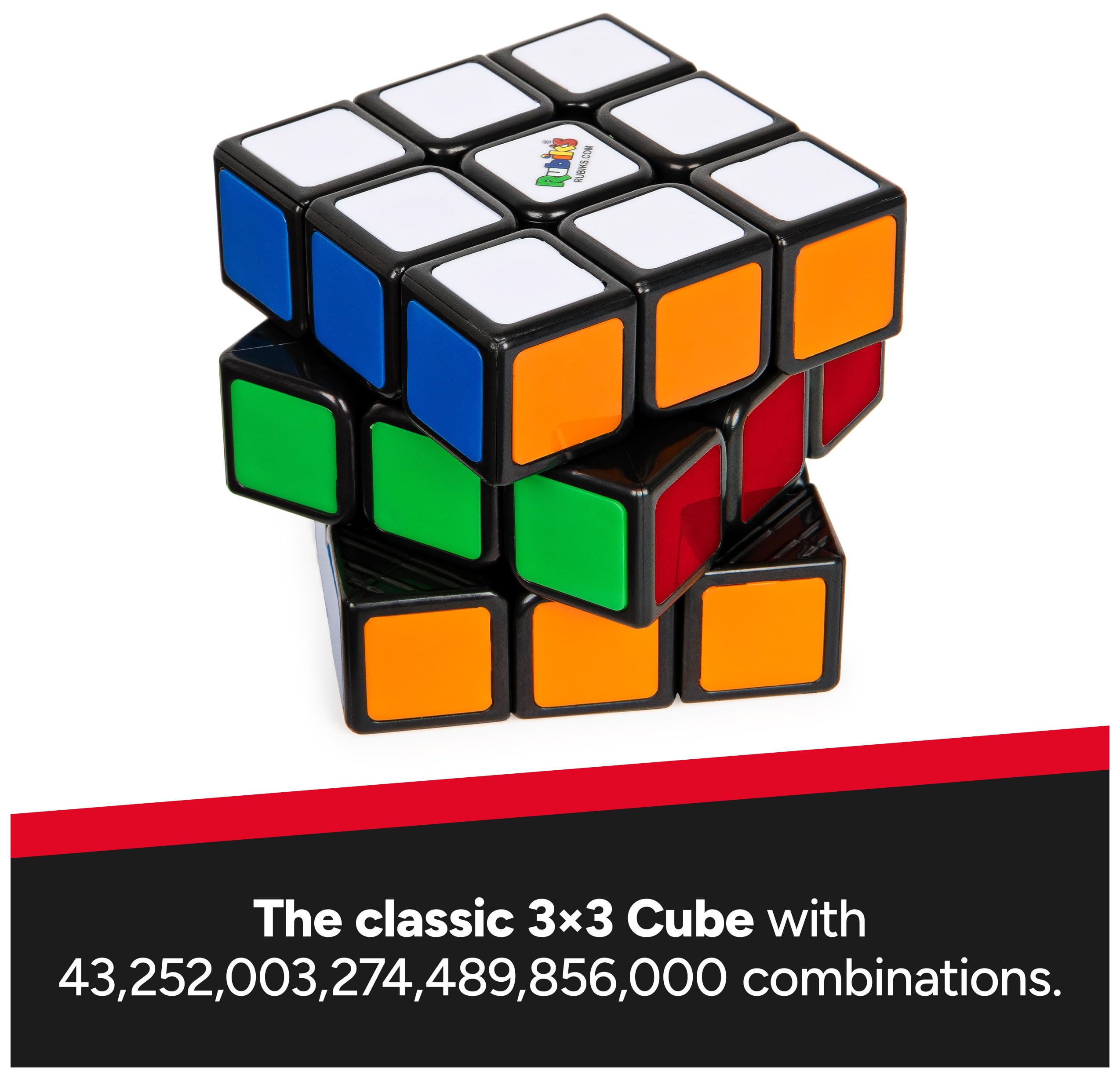 Rubik's Original 3x3 Colour-Matching Puzzle Cube | Classic Brain Teaser | Ages 8+