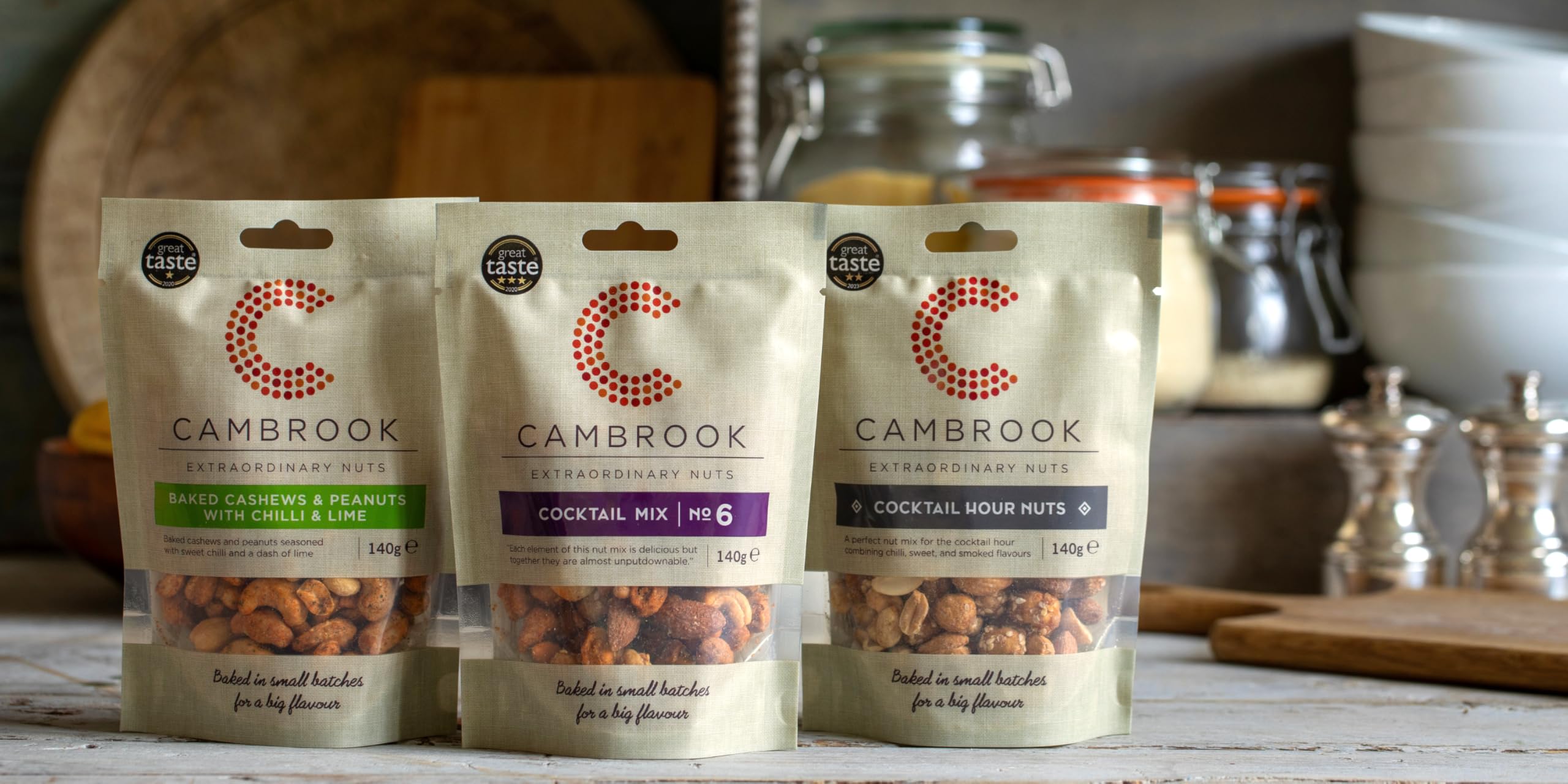 Cambrook - Baked Cashews & Peanuts With Chilli & Lime, 140g Bag 4