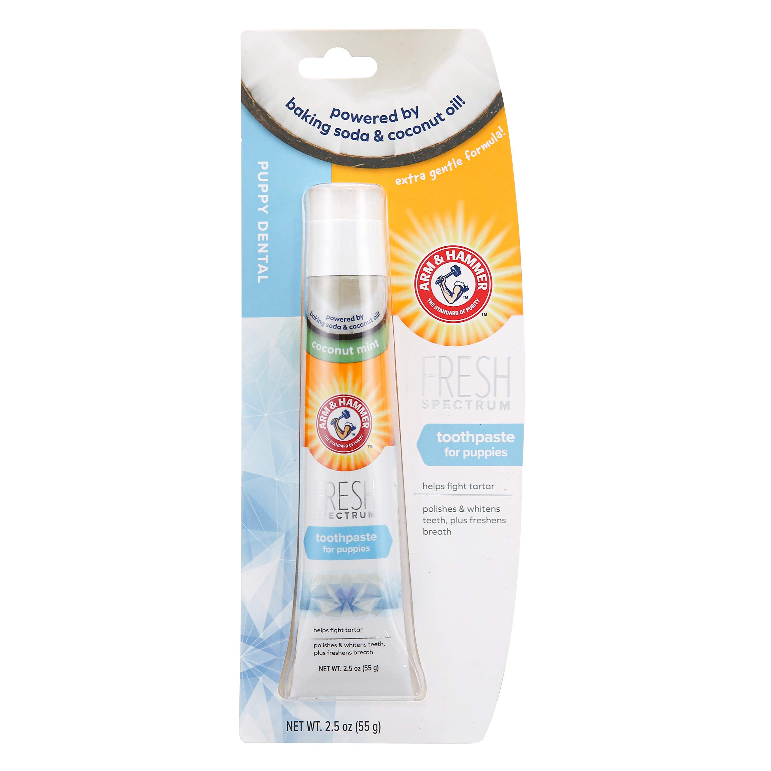 ARM & HAMMER Fresh Spectrum Coconut Mint Puppy Toothpaste - 55g | Baking Soda Formula | Freshens Breath 3
