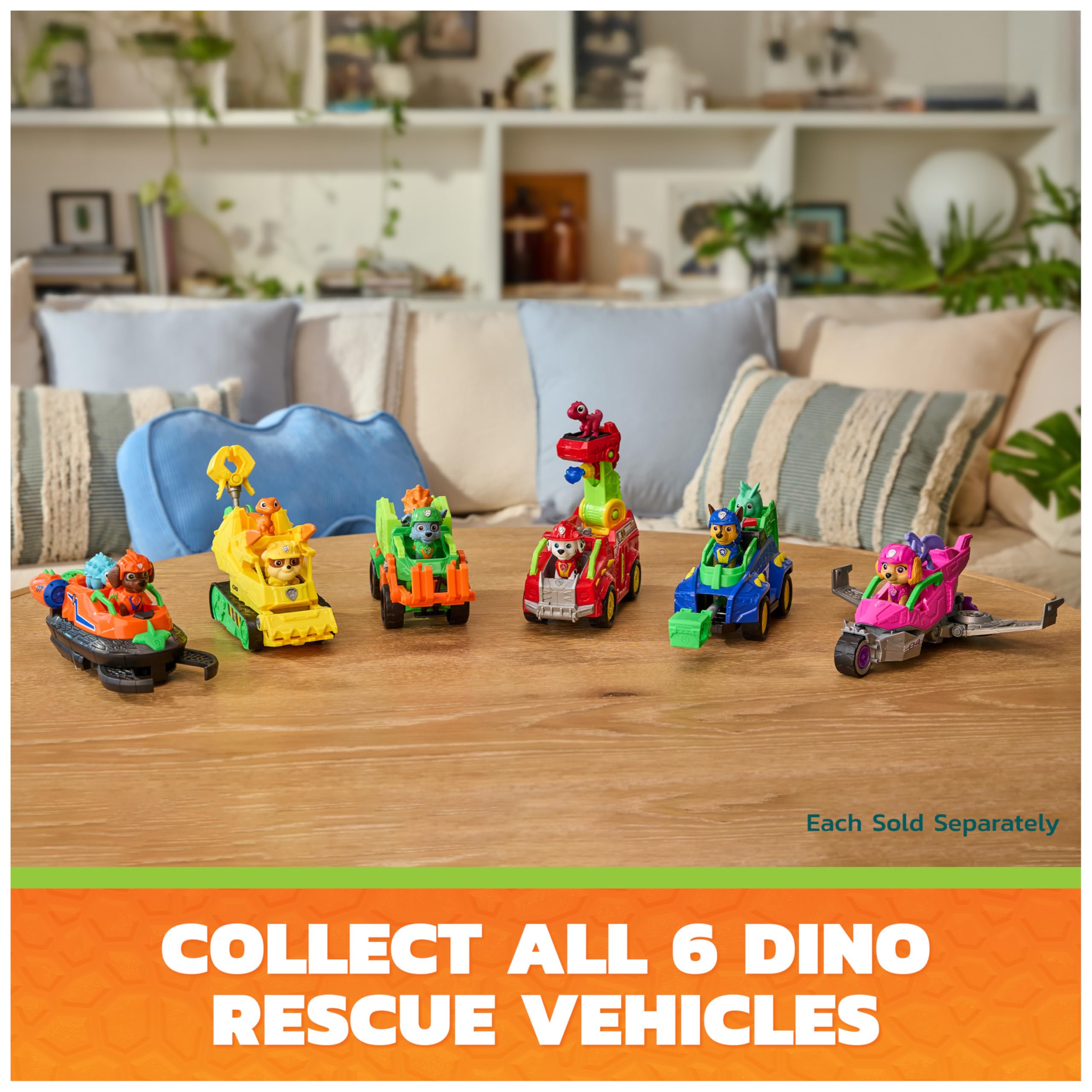 Paw Patrol Skye Dino Rescue Jet & Action Figure Set - Ages 3-9 | Multicolor Plastic 5