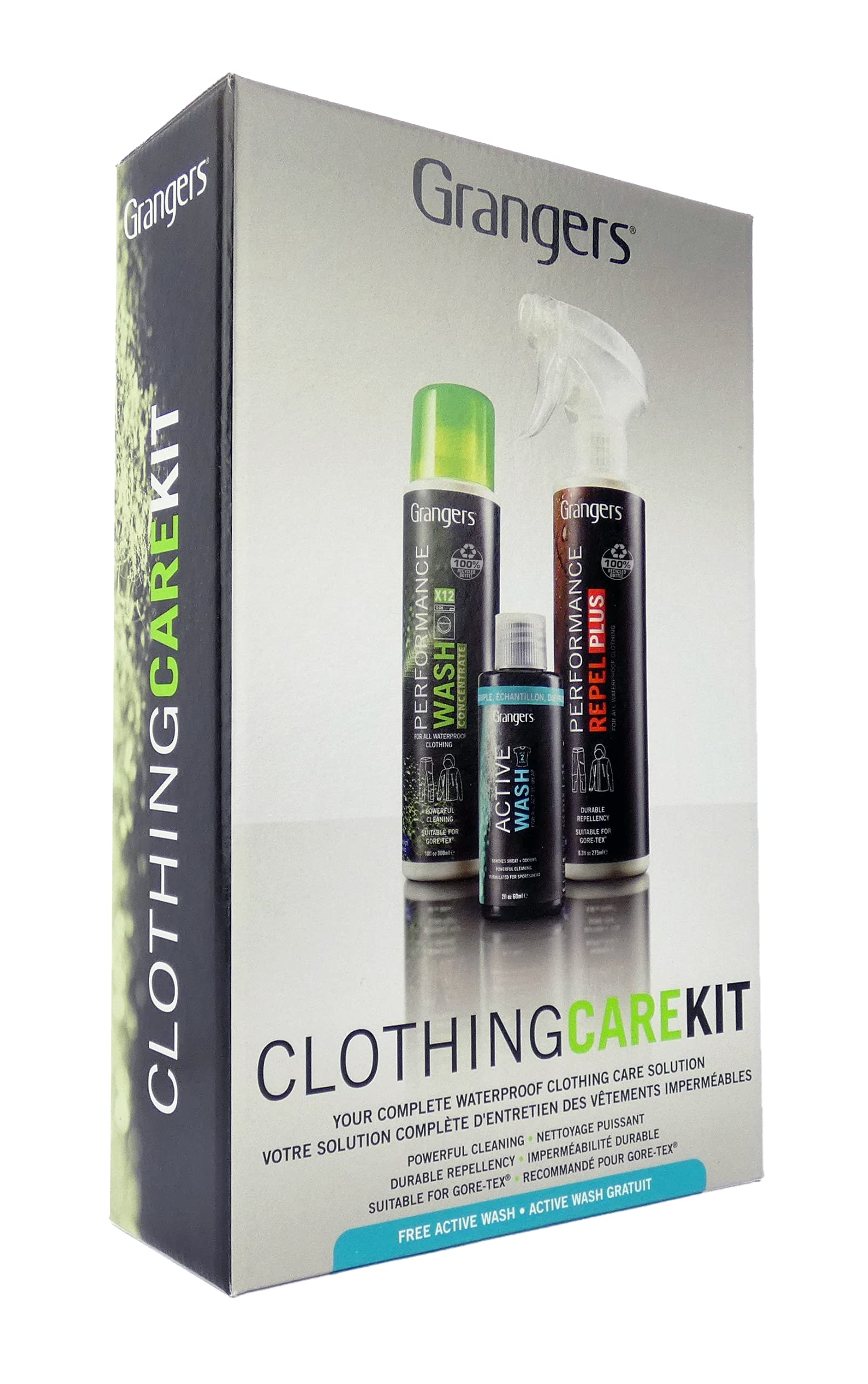 Grangers Clothing Care Kit - Cleans, Refreshes and Reproofs Outdoor & Sports Apparel | PFC-Free | Bluesign Approved | 100% Recycled