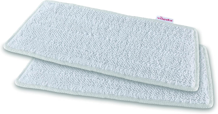 Vileda 161717 Steam Mop Refill XXL Pack of 2 - Microfibre Covers for Deep Cleaning, White