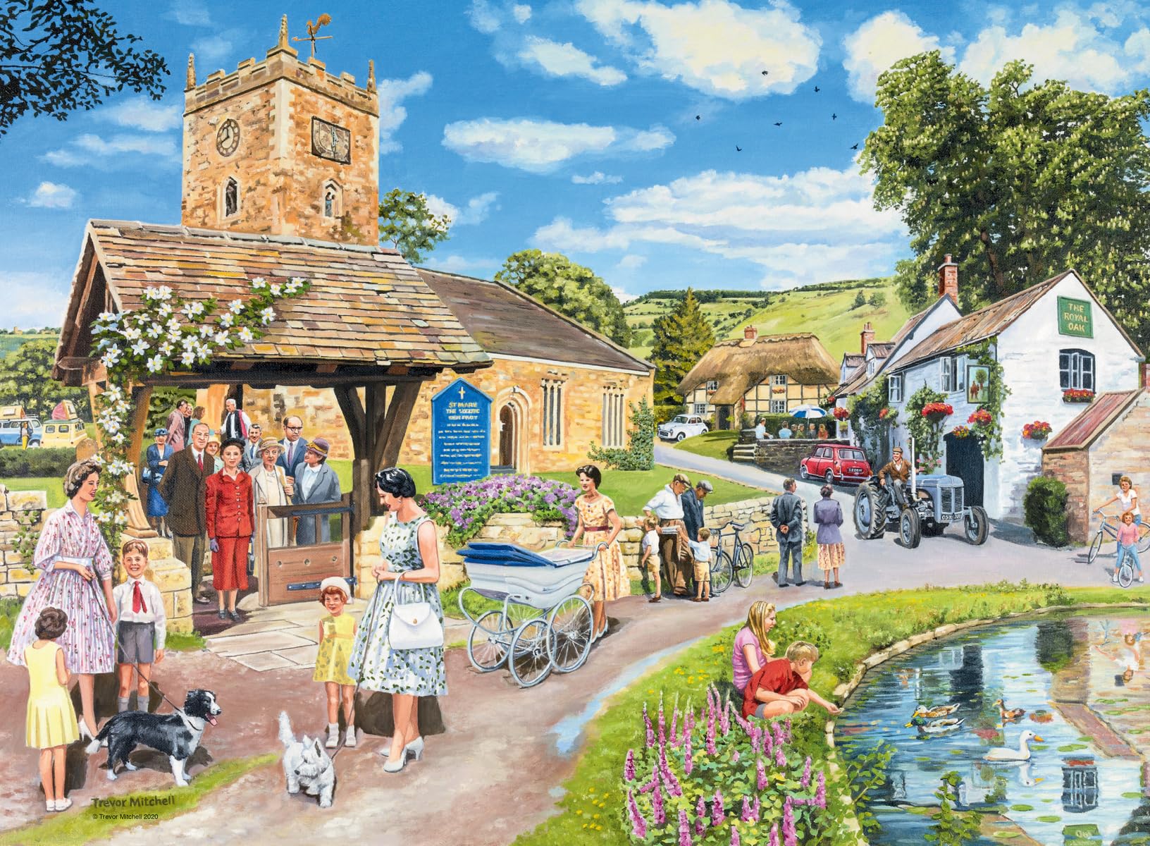 Ravensburger Happy Days No.3 Countryside Nostalgia 4x 500 Piece Jigsaw Puzzles | Adults and Kids 10+