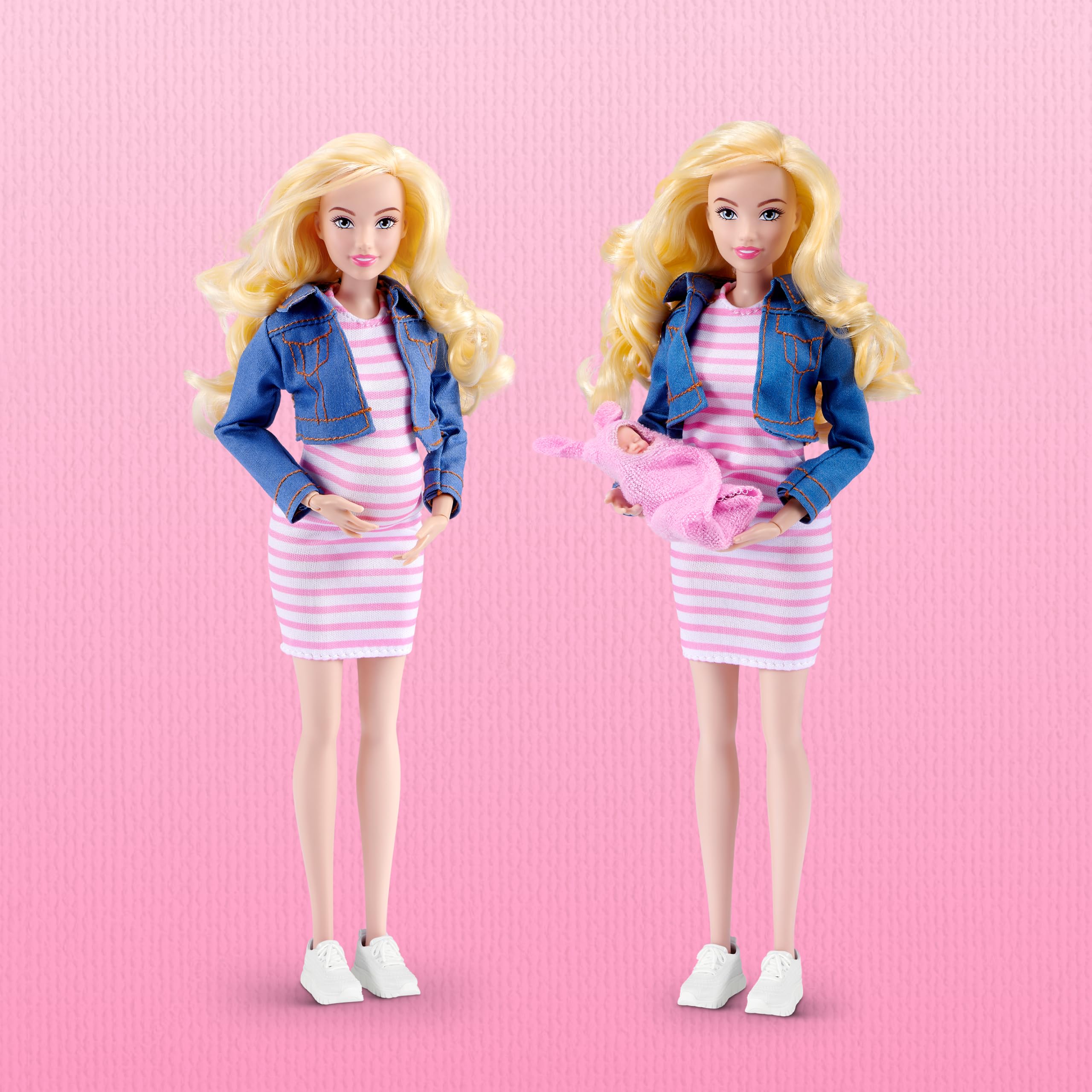 ZURU MY MINI Pregnant Mom & Baby Surprise Doll Playset - Nurturing Play, Collectible Figures | Ages 3+ 5