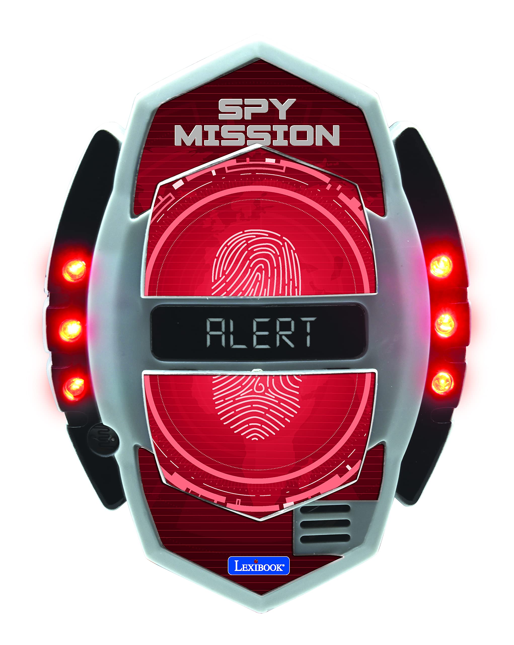 LEXIBOOK Spy Mission Motion Detector with Alarm and Light Effects | Detects up to 12m | Ages 6+