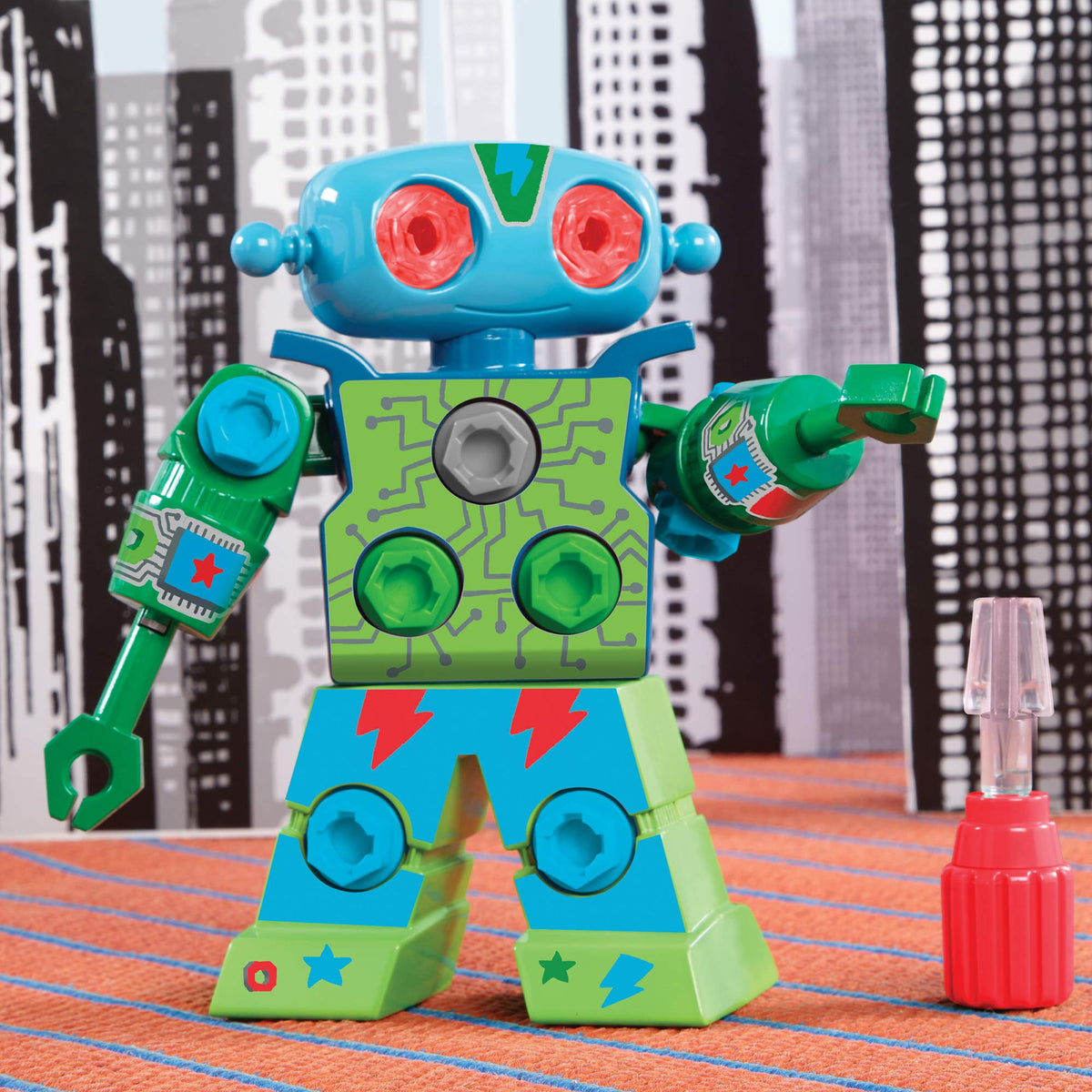 Educational Insights Design & Drill Robot Building Set - STEM Learning, Fine Motor Skills | Ages 3+ 5