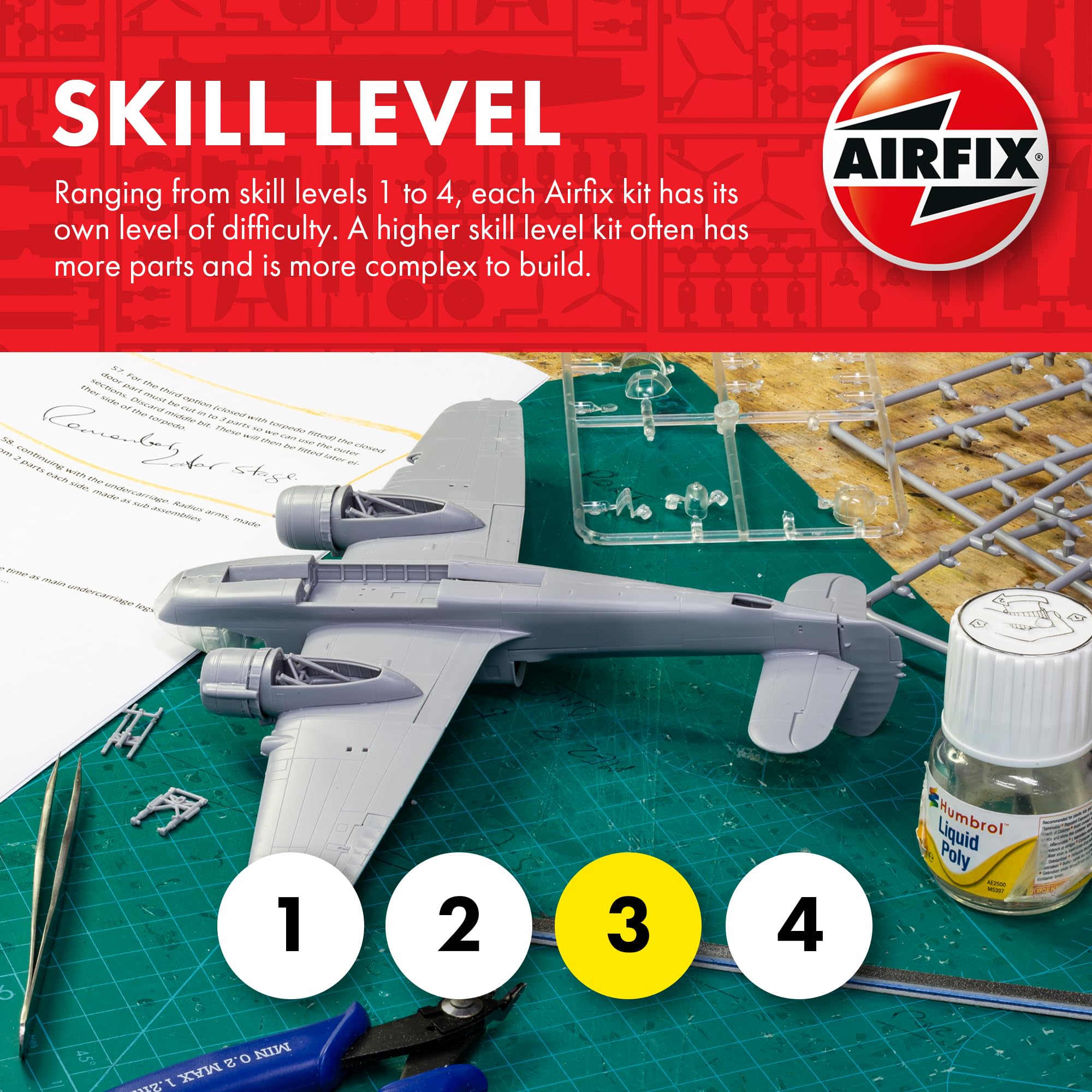 Airfix Avro Lancaster B.I/B.III Model Kit - 234 Piece Aircraft Building Set for Ages 8+ 6