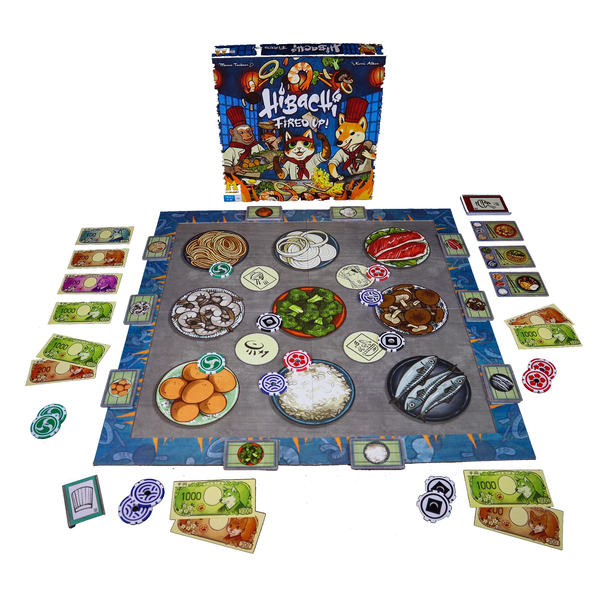 Matagot Hibachi: Fired Up Edition! Board Game | 2-4 Players | Ages 12+