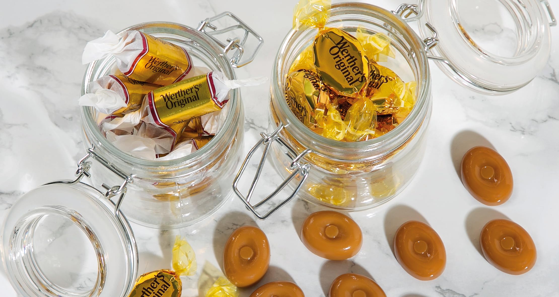 Werther's Original Creamy Filling Candies – 1 kg Bulk Pack of Classic Caramel Sweets with Smooth Centre 10