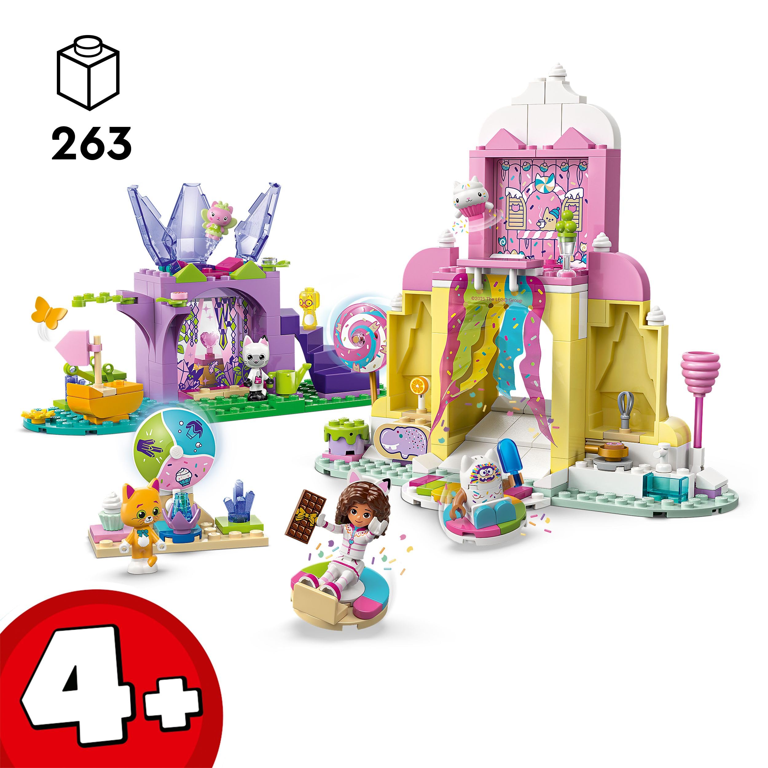 LEGO Gabby's Dollhouse Sweet Treat Mountain & Kitty Garden Toy Set - 263 Pieces, Ages 4+ 8