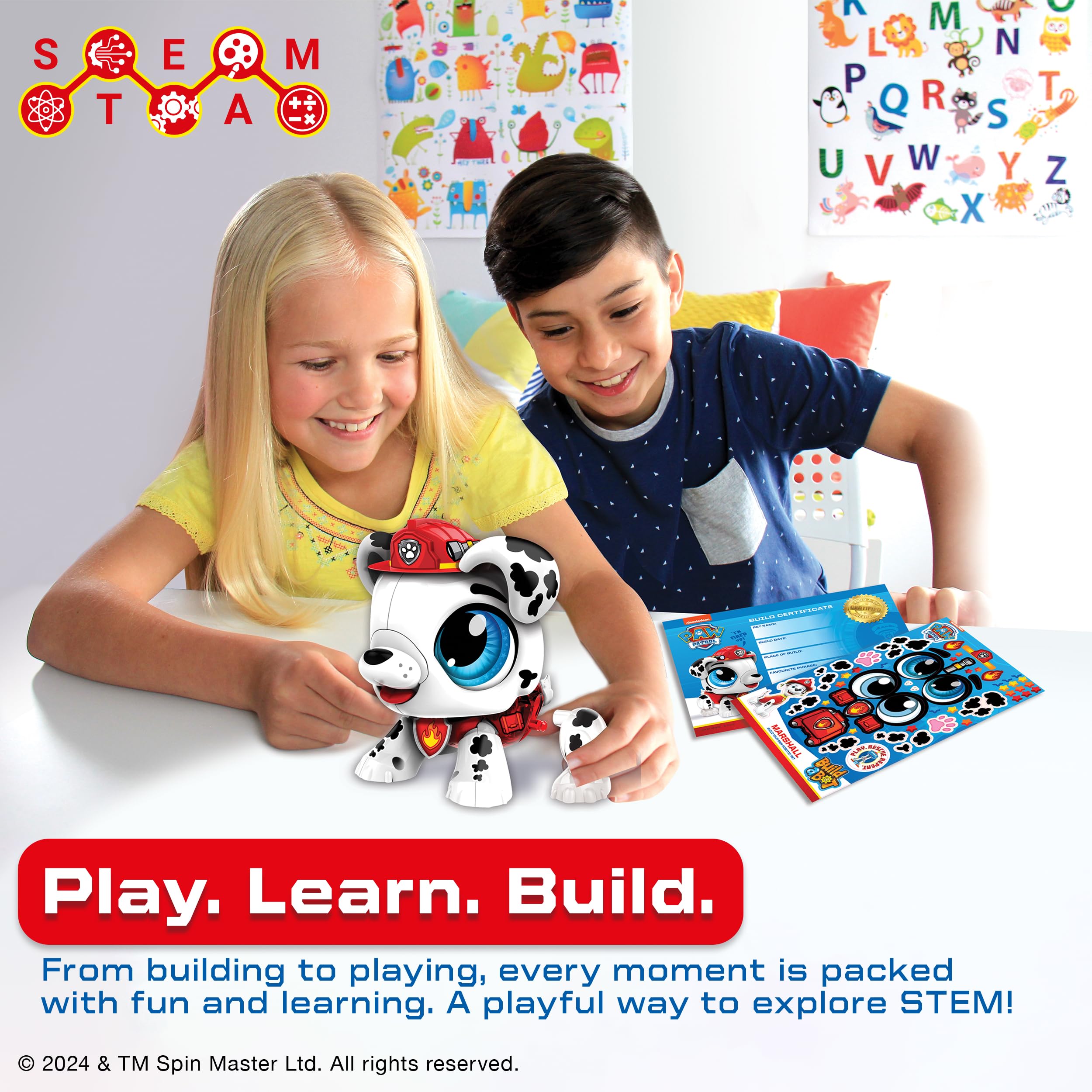 Build-a-Bot: Paw Patrol - Marshall | Interactive Robot Building Kit for Kids 3+ 12