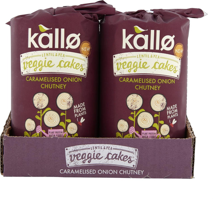 Kallo Veggie Cakes, Caramelised Onion, 6 x 122g