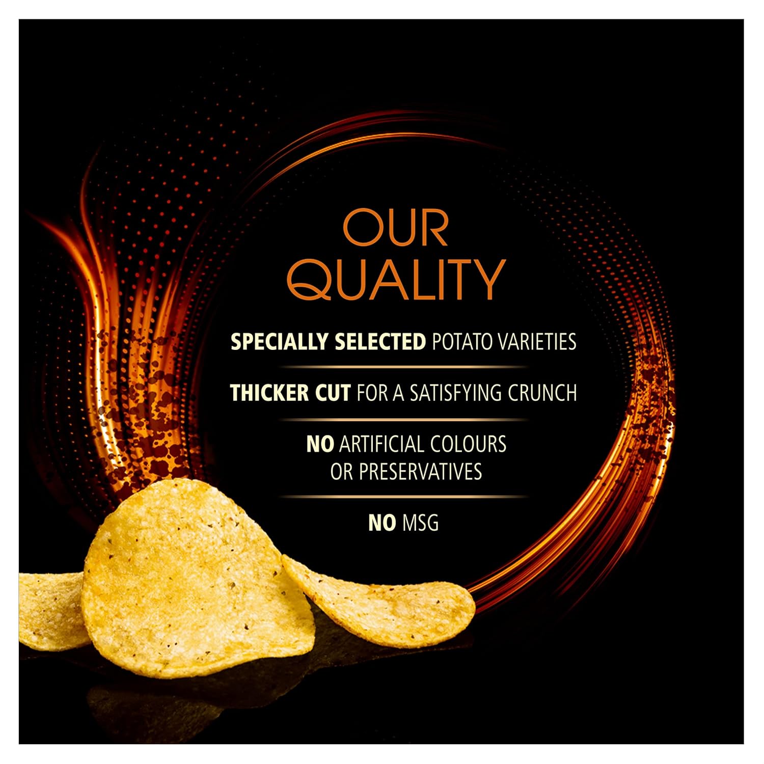 Sensations Roast Chicken & Thyme Thick Cut Premium Potato Crisps, Sharing Bag 150g 5