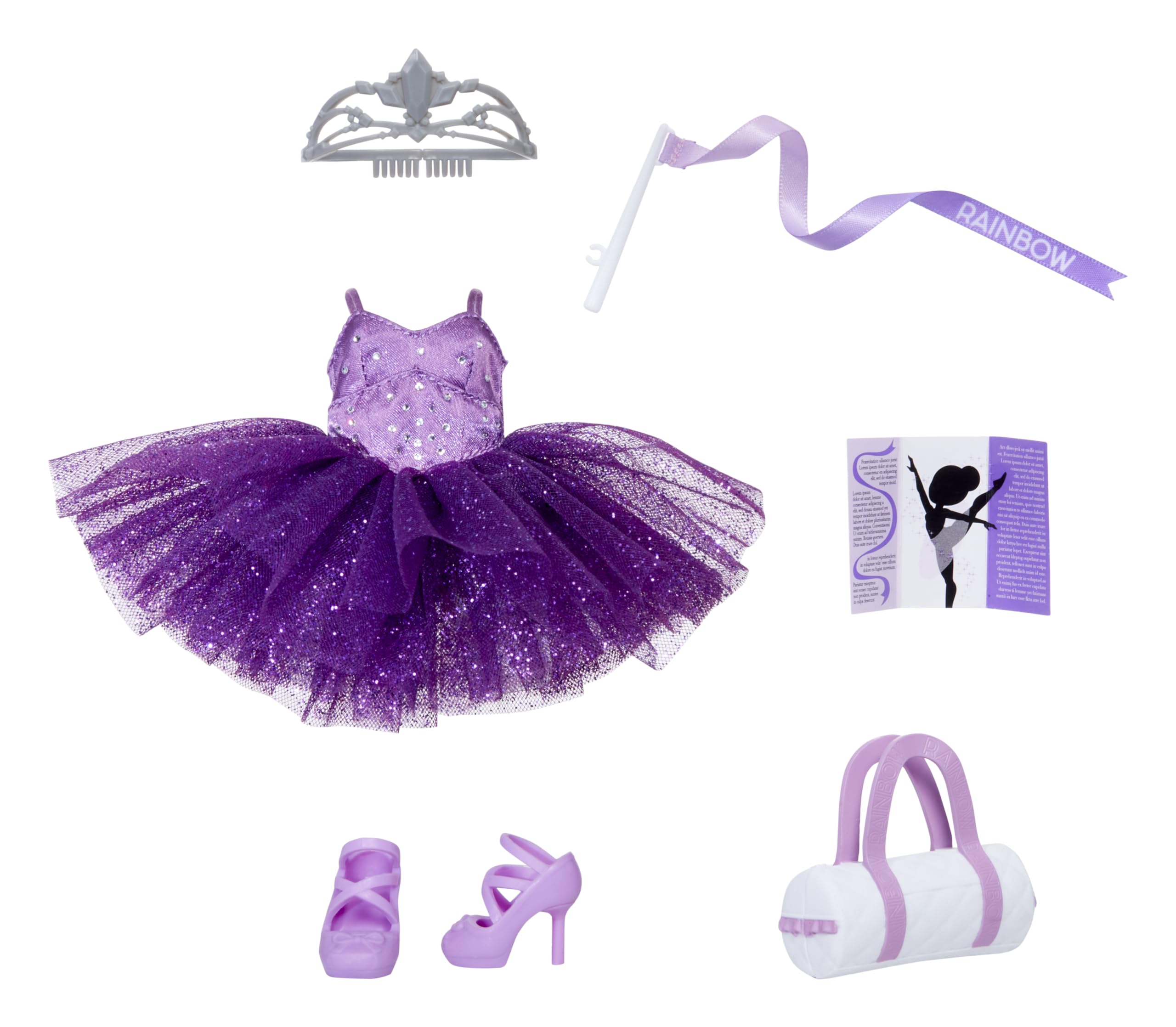 Rainbow High Ballet Recital Fashion Pack - Doll Outfit with Shoes & Accessories for 11" Dolls - Ages 4-10 6