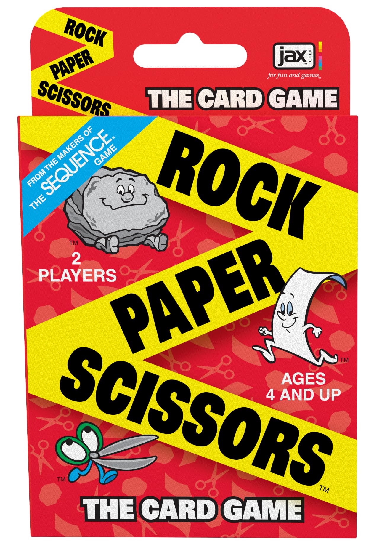 Jax Rock Paper Scissors The Card Game | 2 Players | Ages 4+ | Bilingual Version