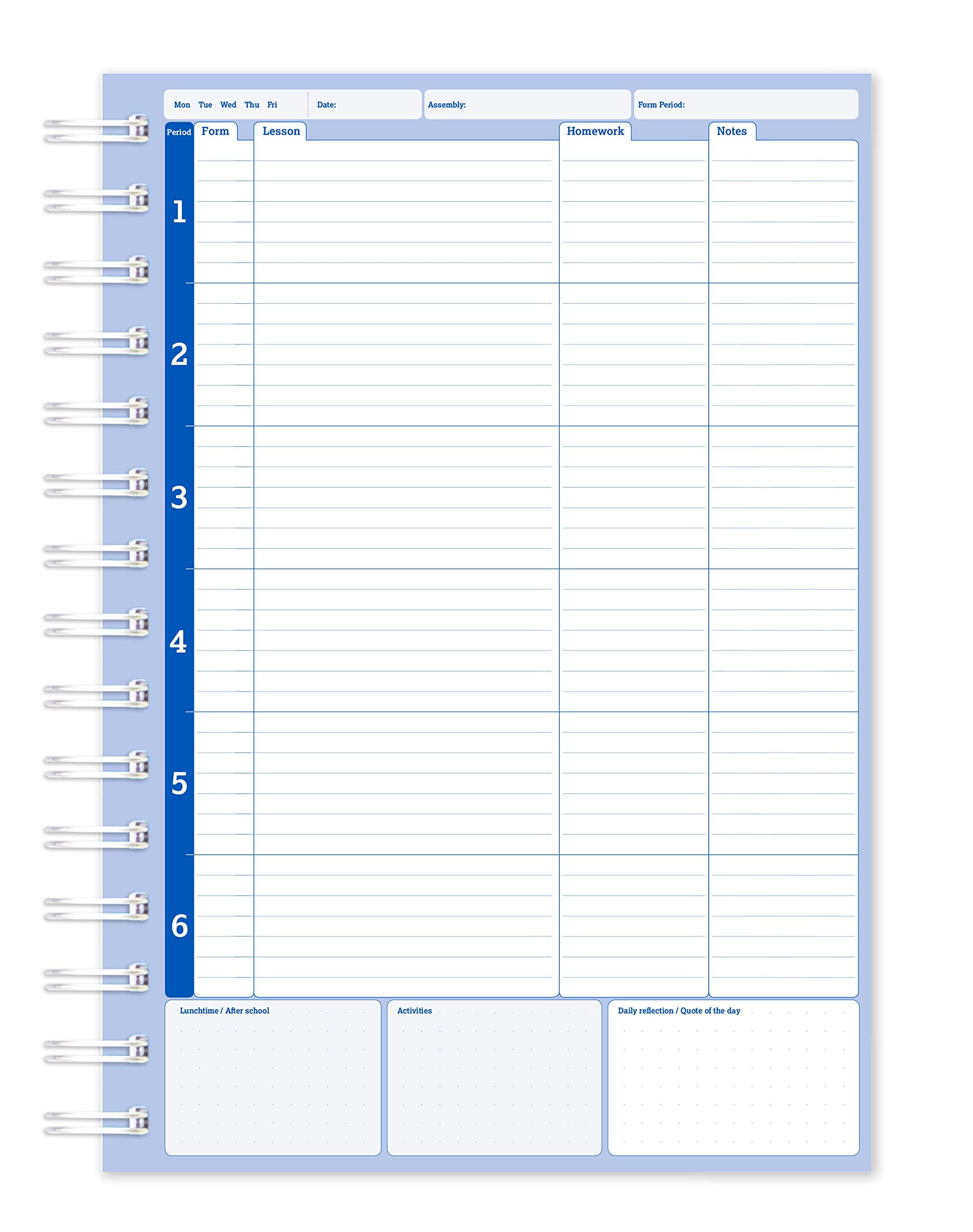 Silvine A5 Teacher's Academic Planner & Record Book with Hardback Covers | 204 Teaching Days 3