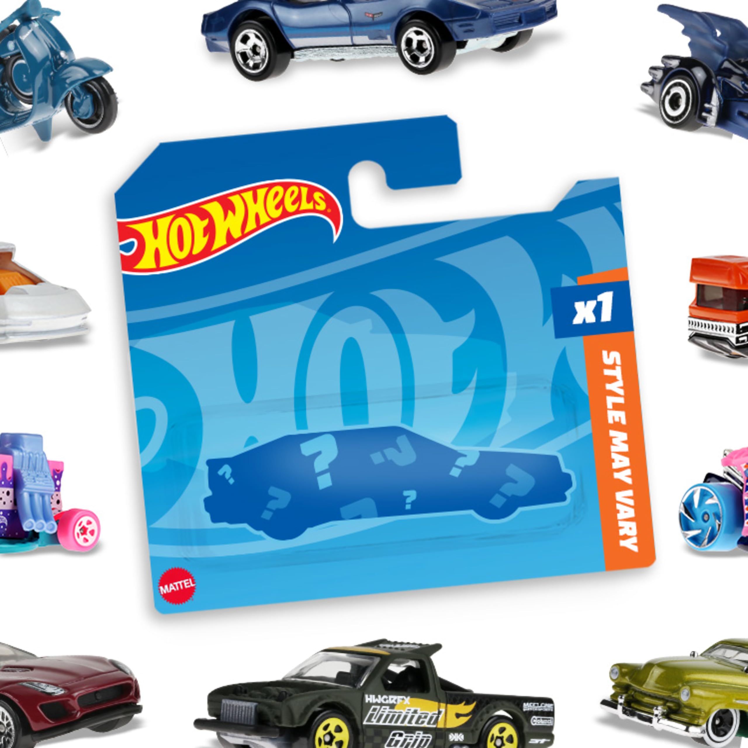 Hot Wheels 5785 Basic Die Cast Vehicle - 1:64 Scale | Assorted Models/Colors | Shock Resistant