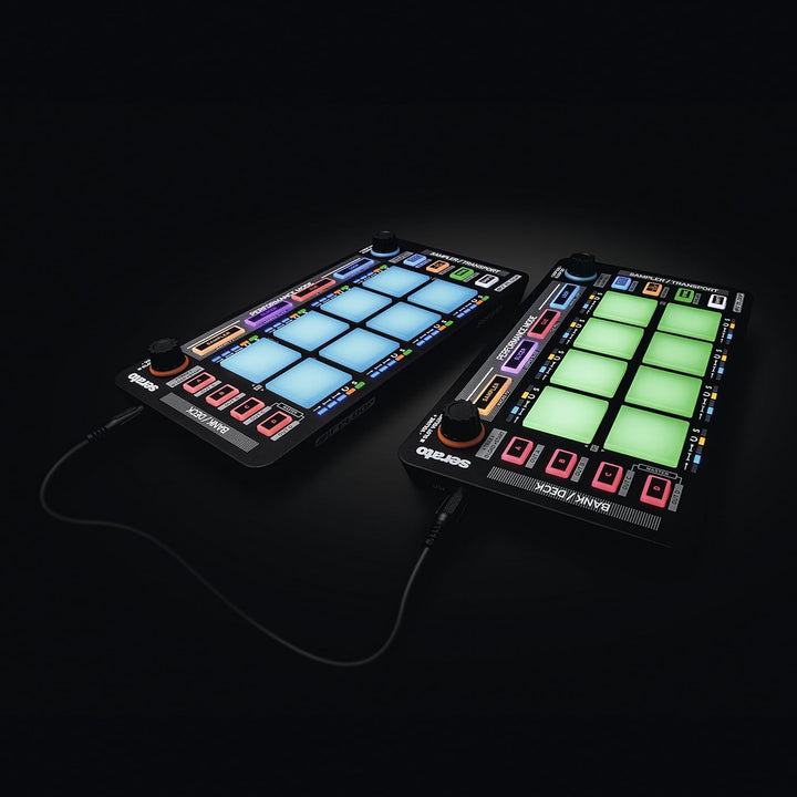 Reloop Neon USB DJ Controller - 8 Velocity-Sensitive RGB Performance Pads for Serato DJ